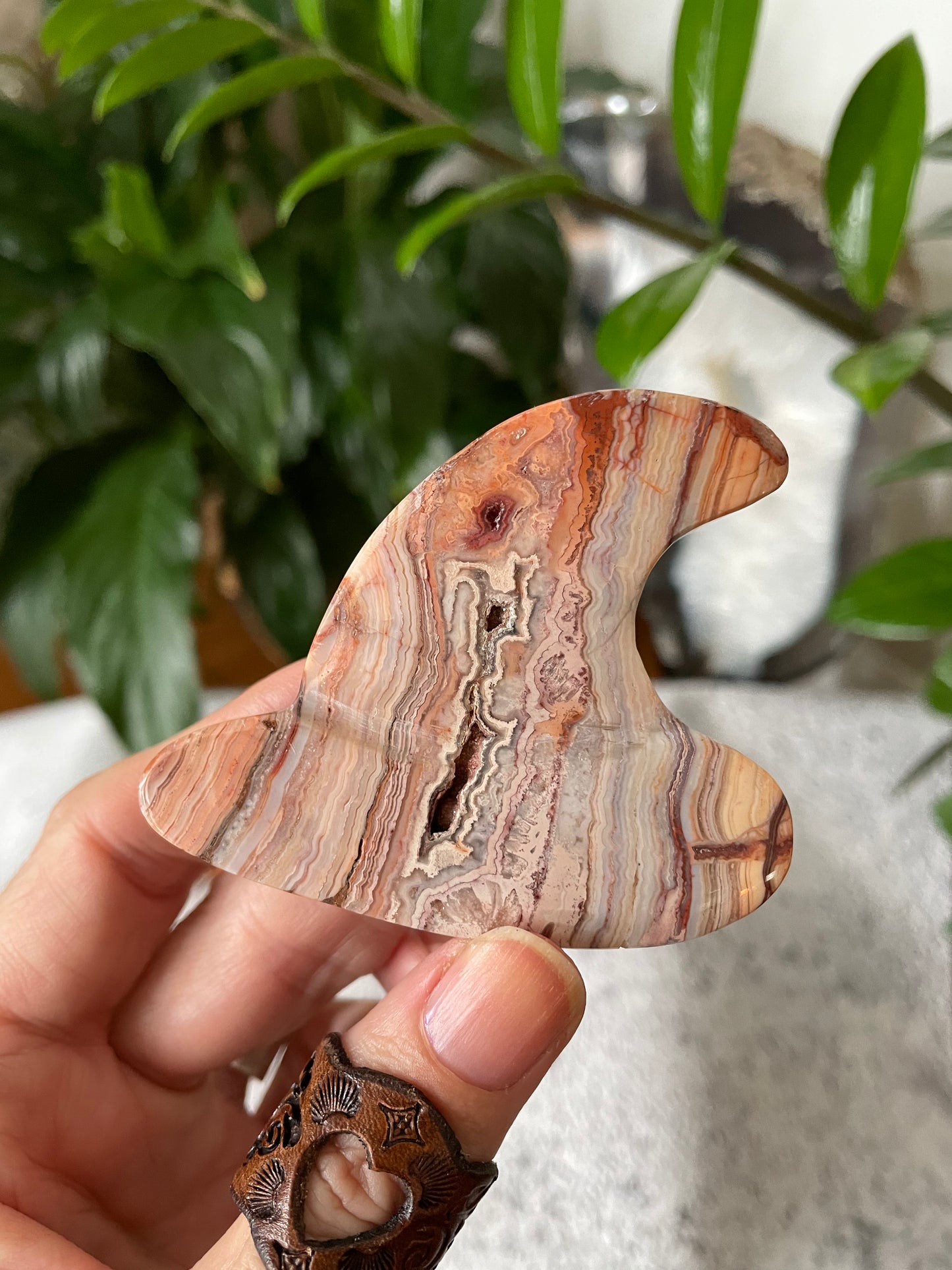 Witch Hat 5 ~ Pink Crazy Lace Agate
