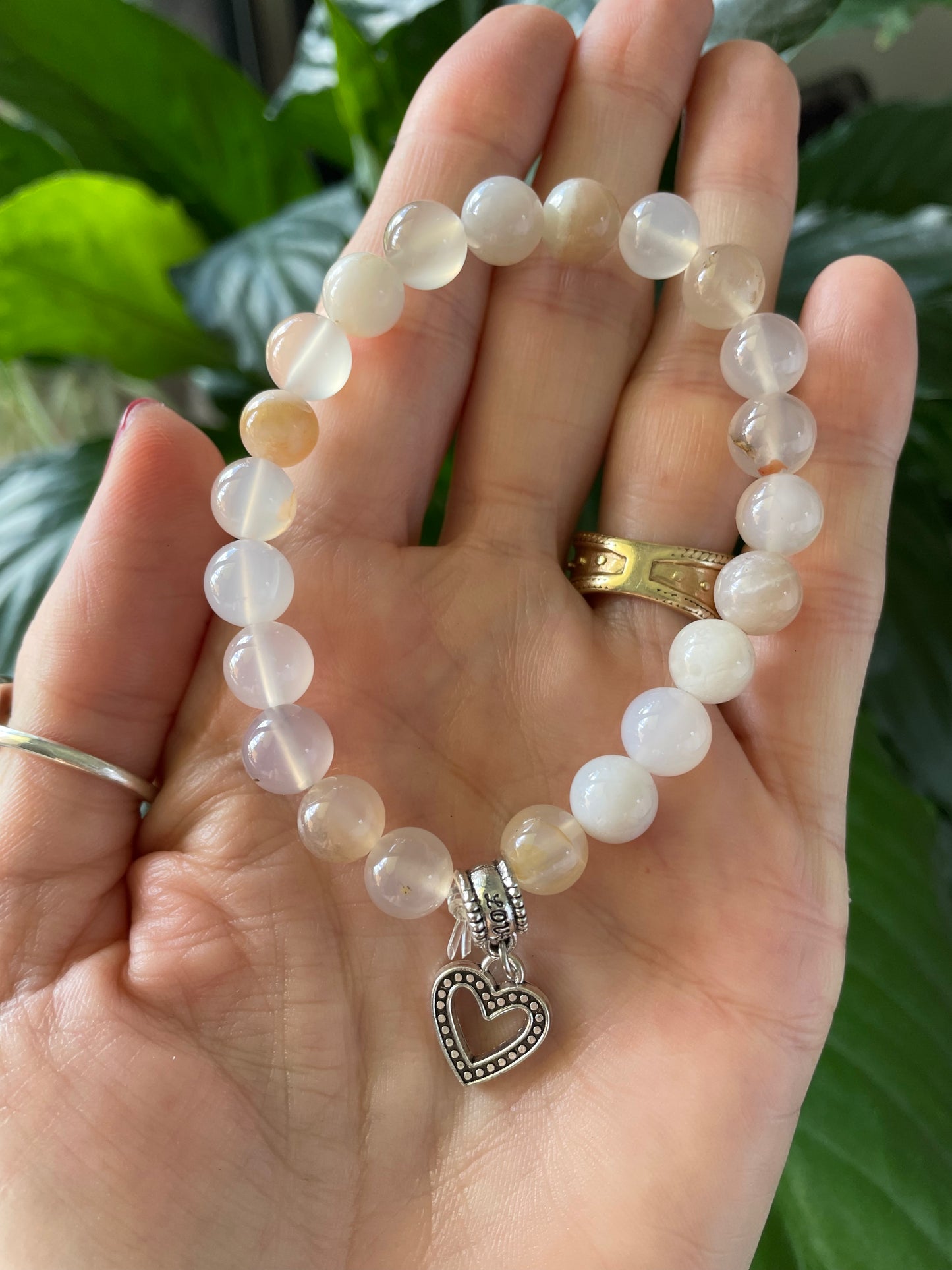 Flower Agate ~ SPIRITUAL GROWTH Healing Bracelet