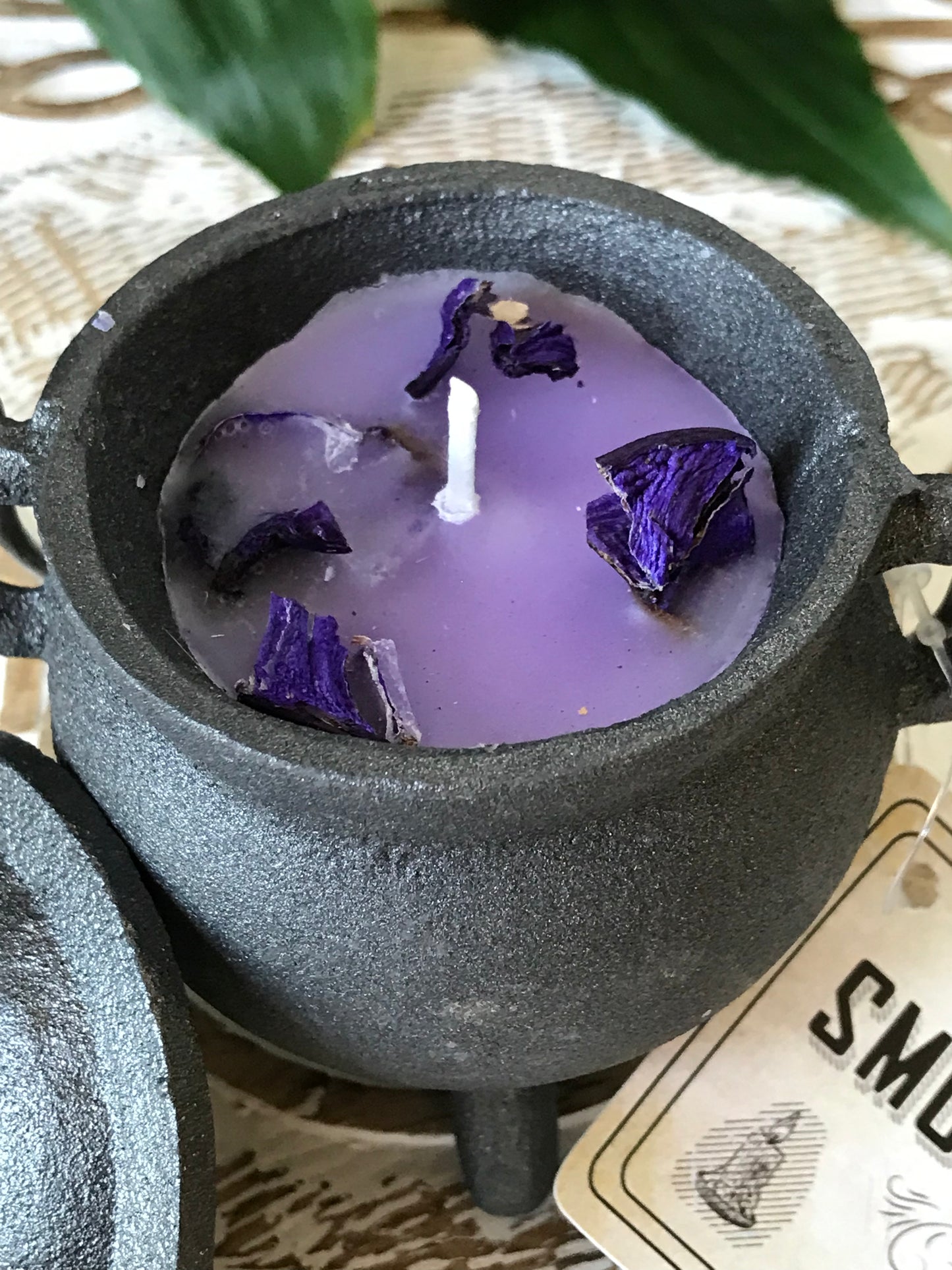 Cauldron Smudge Candle ~ Lavender