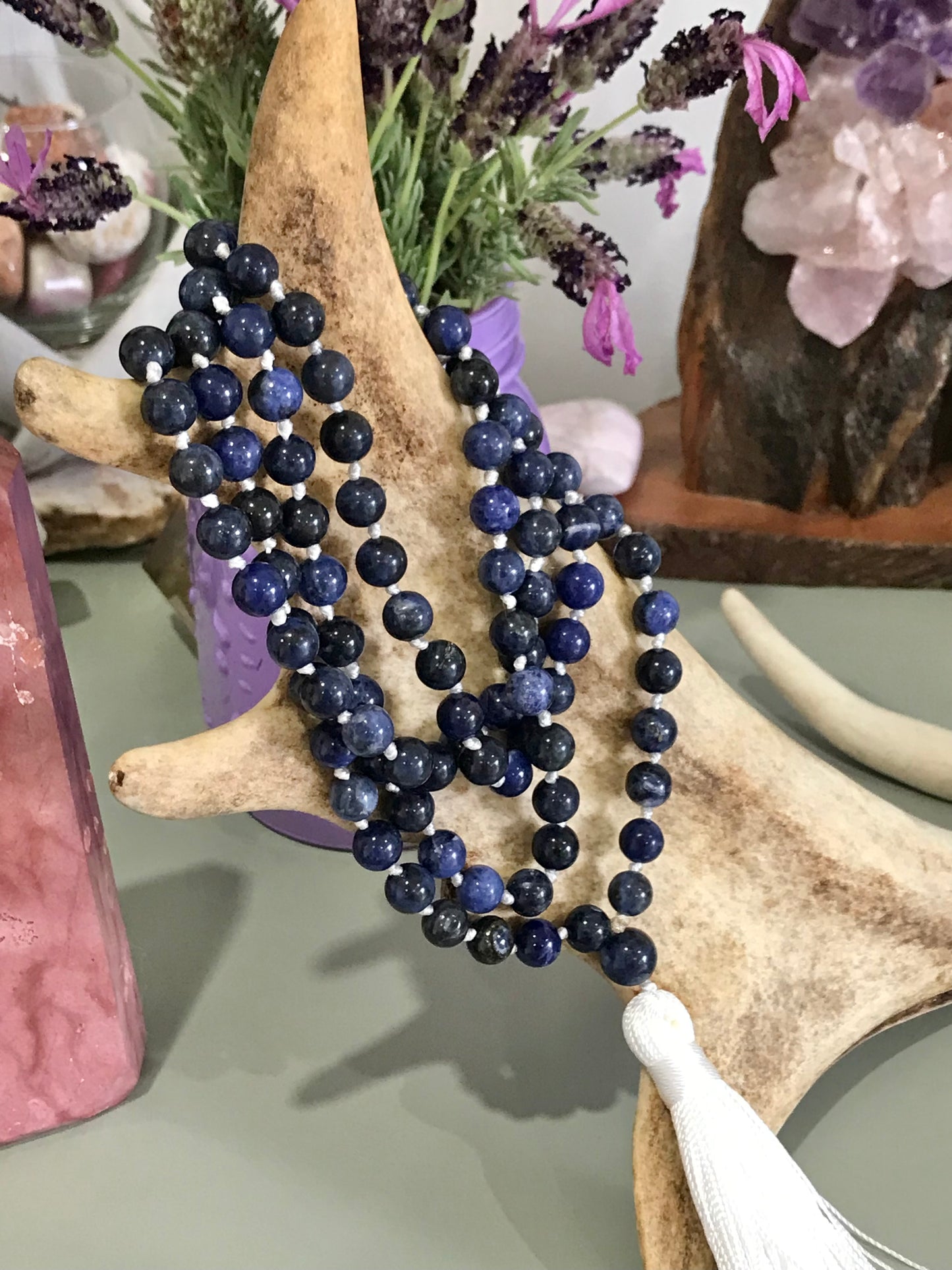 Dark Sodalite ~ Mala/Prayer Beads