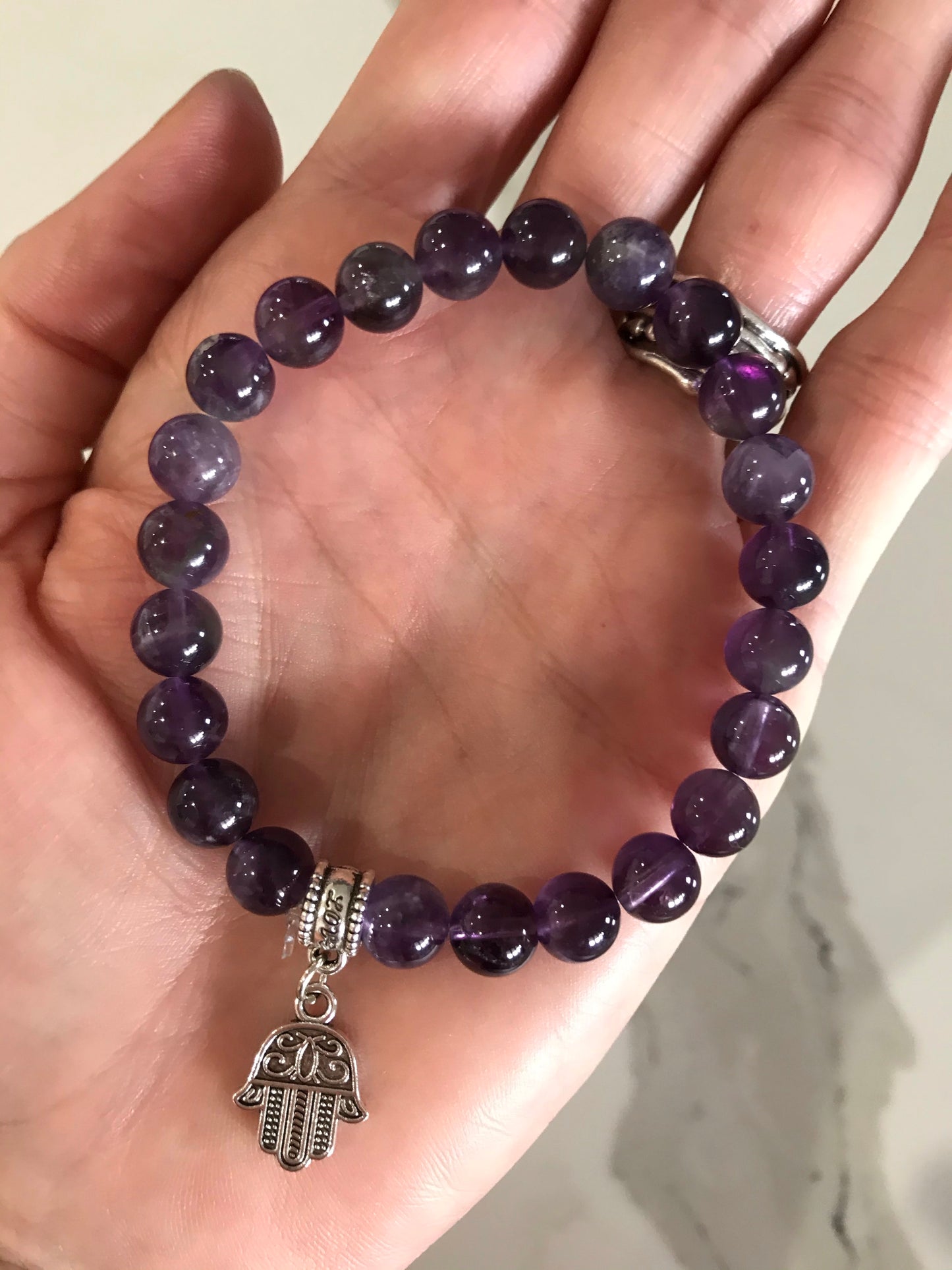 African Amethyst THIRD EYE Healing Bracelet ©️