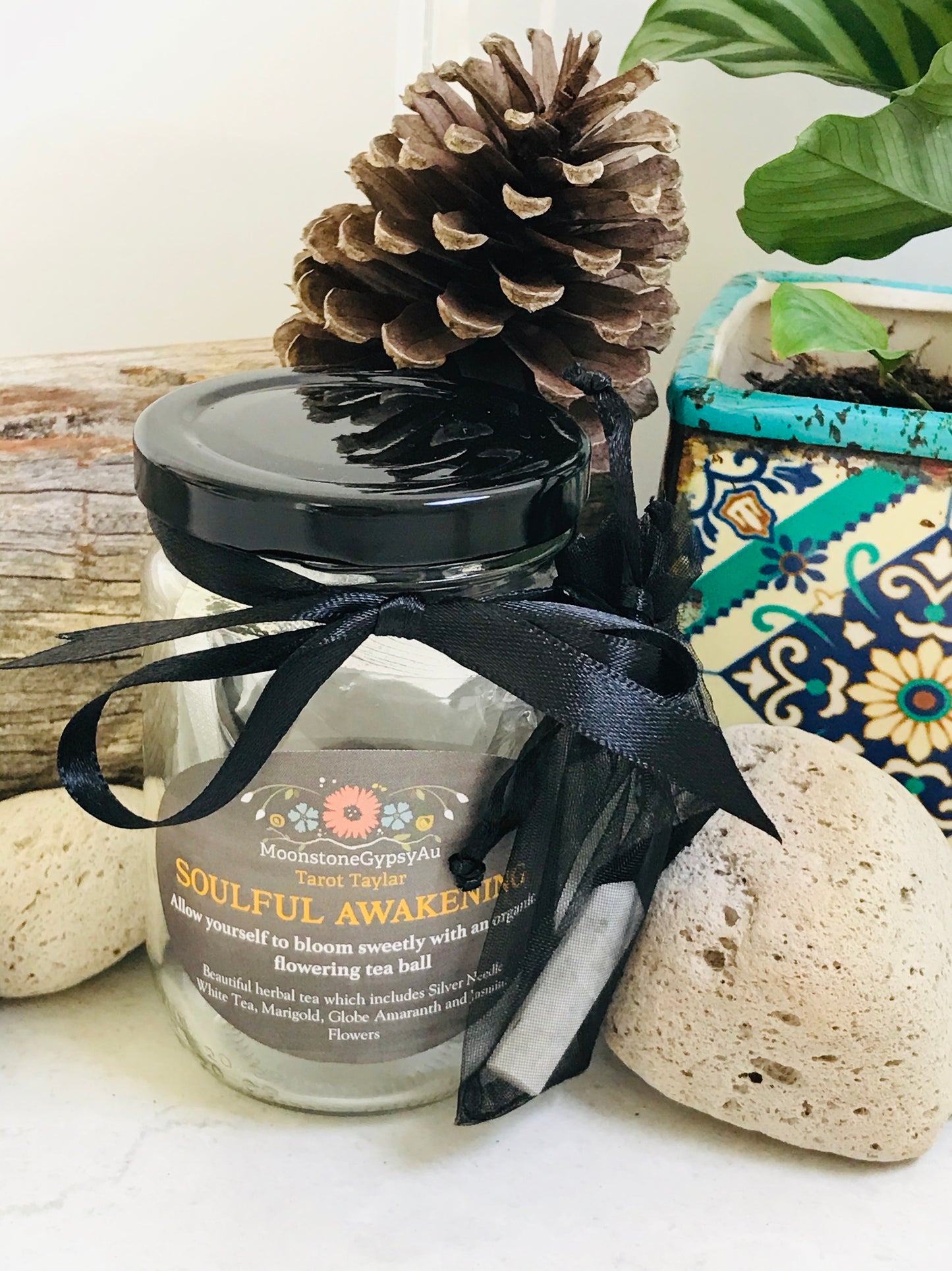 Organic Flowering Tea Balls x4~ SOULFUL AWAKENING ©