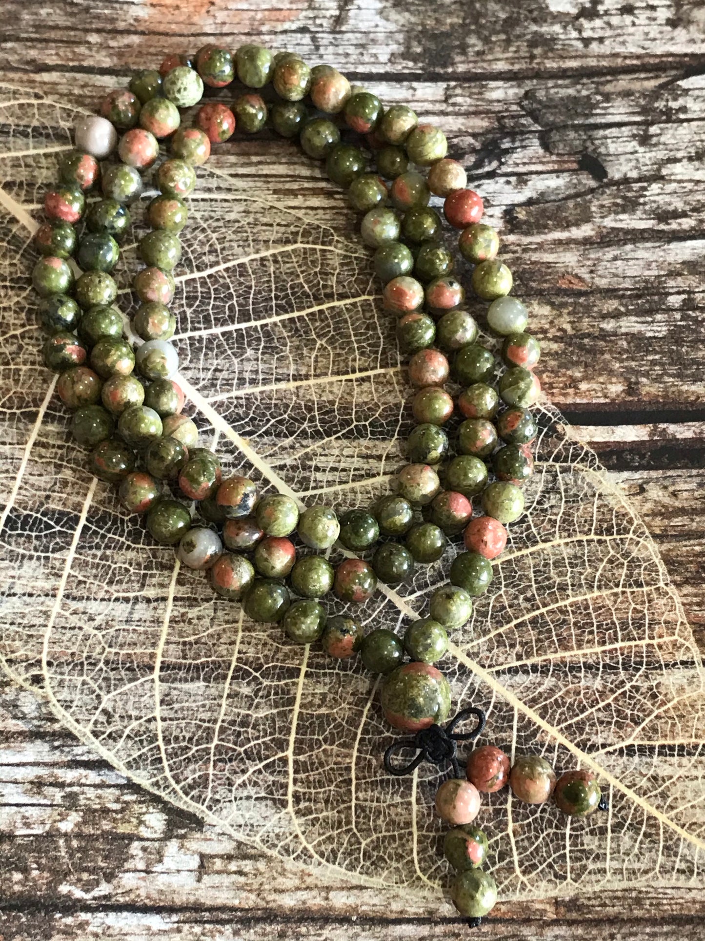 Unakite Mala/Prayer Beads FERTILITY