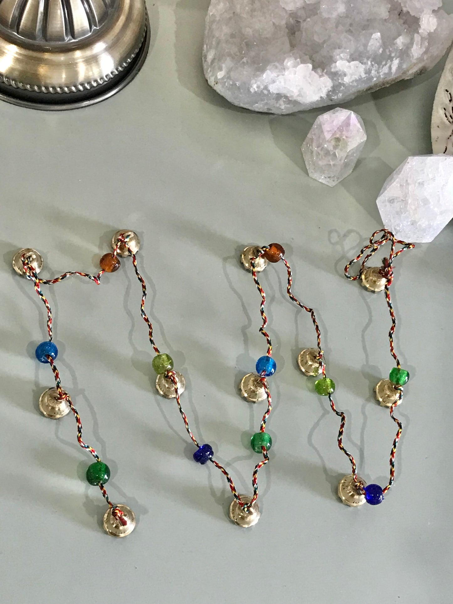 Witch Bells on beaded cord