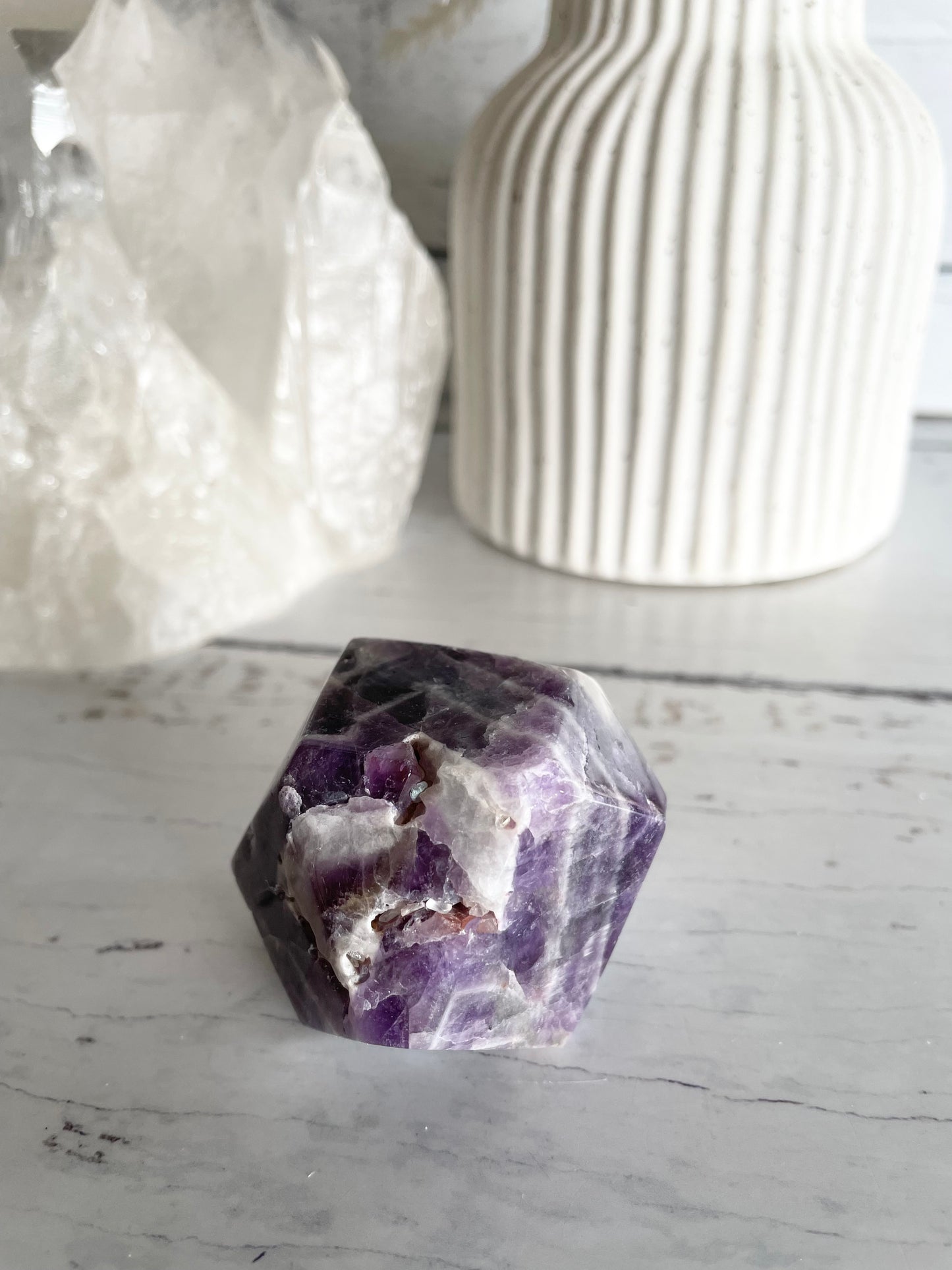 Chevron Amethyst Polished Freeform