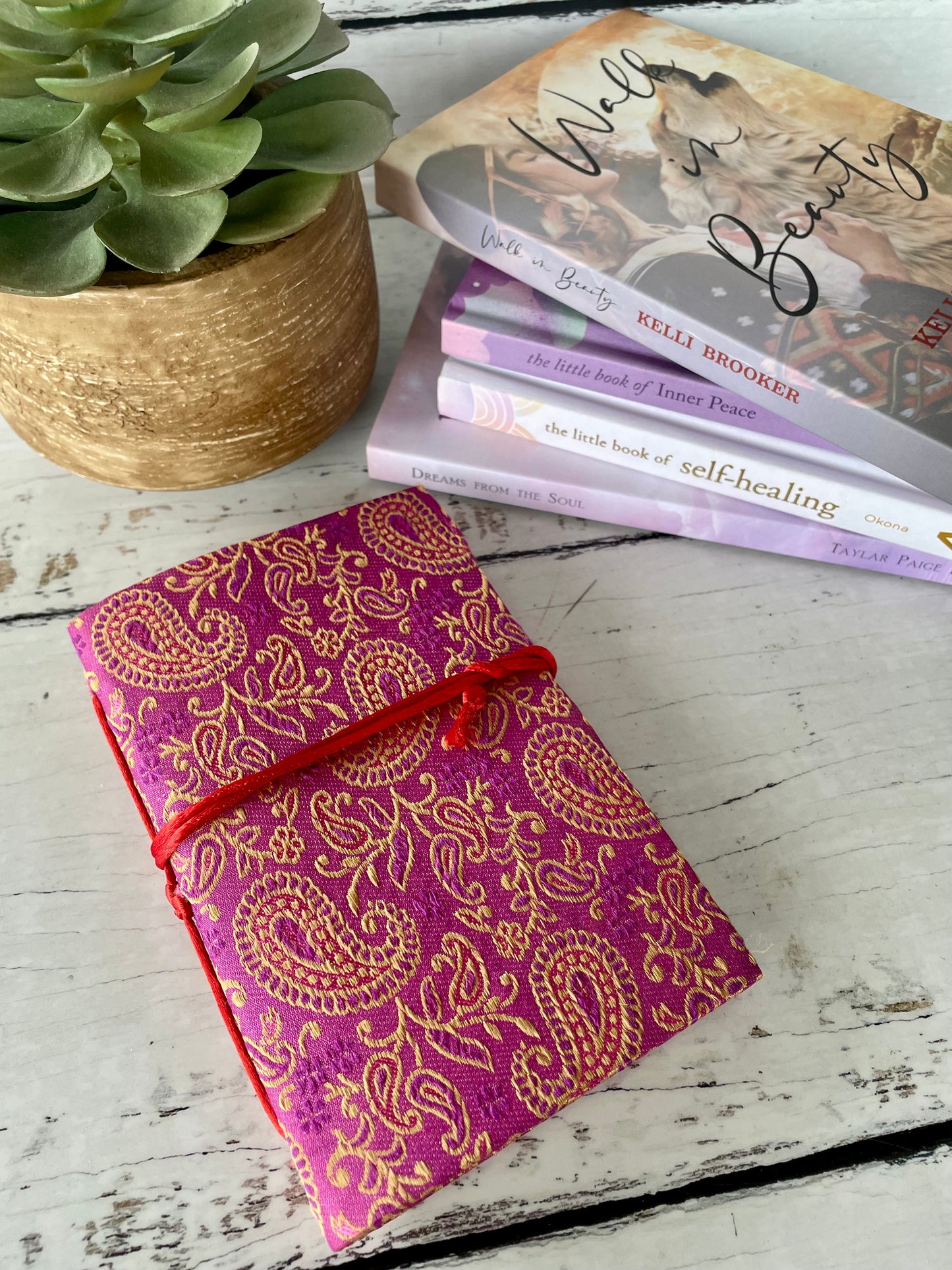 Recycled bohemian journal - tree free paper!