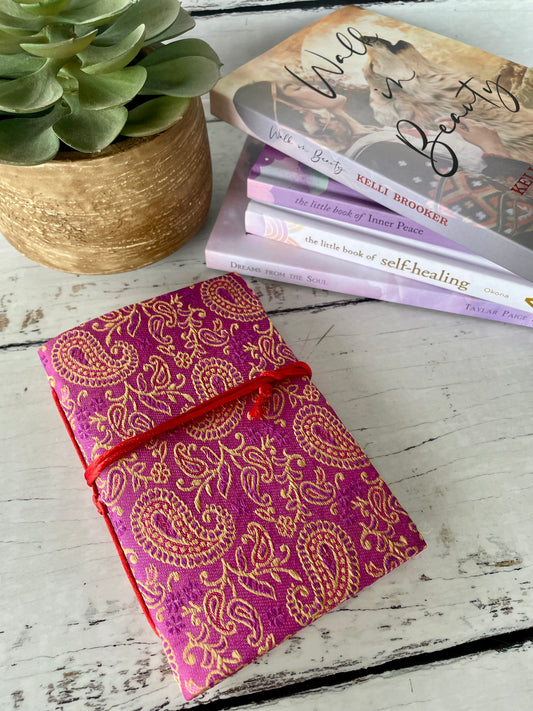 Recycled bohemian journal - tree free paper!