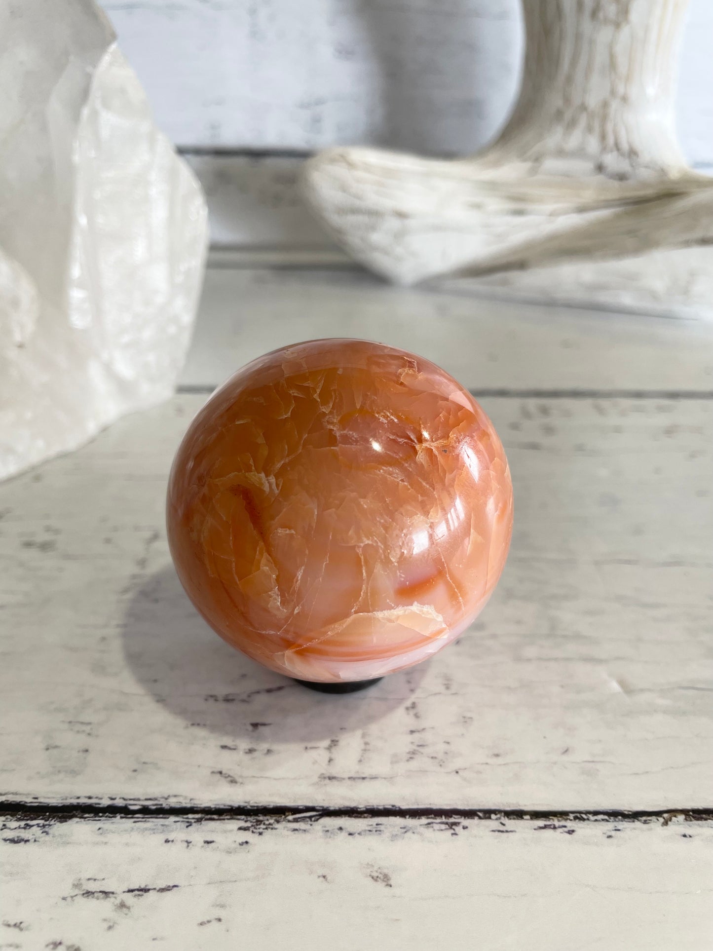 Carnelian Sphere Includes Holder