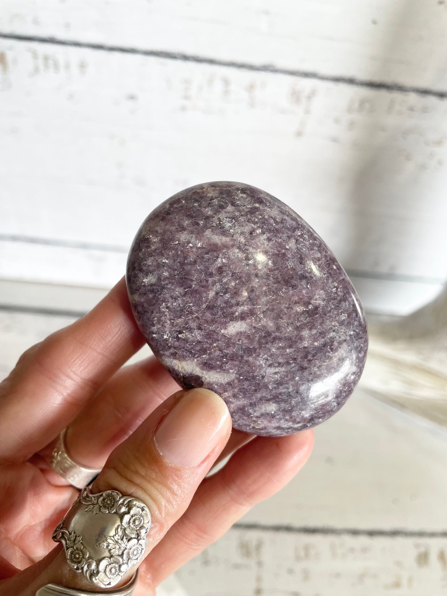 Lepidolite Pillow / Palm Stone