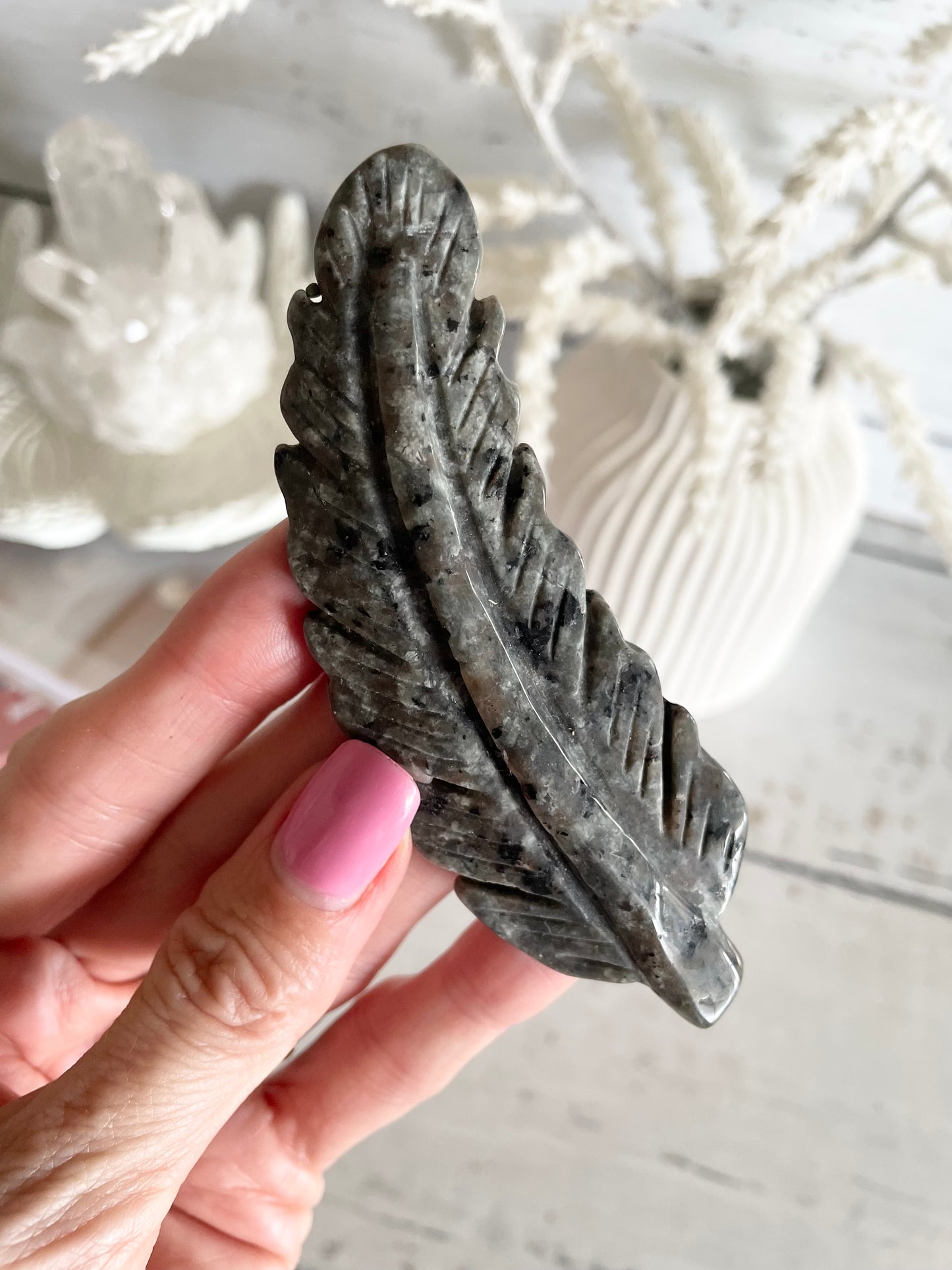 Mixed Moonstone feather