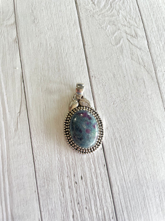 Kyanite Ruby Pendant