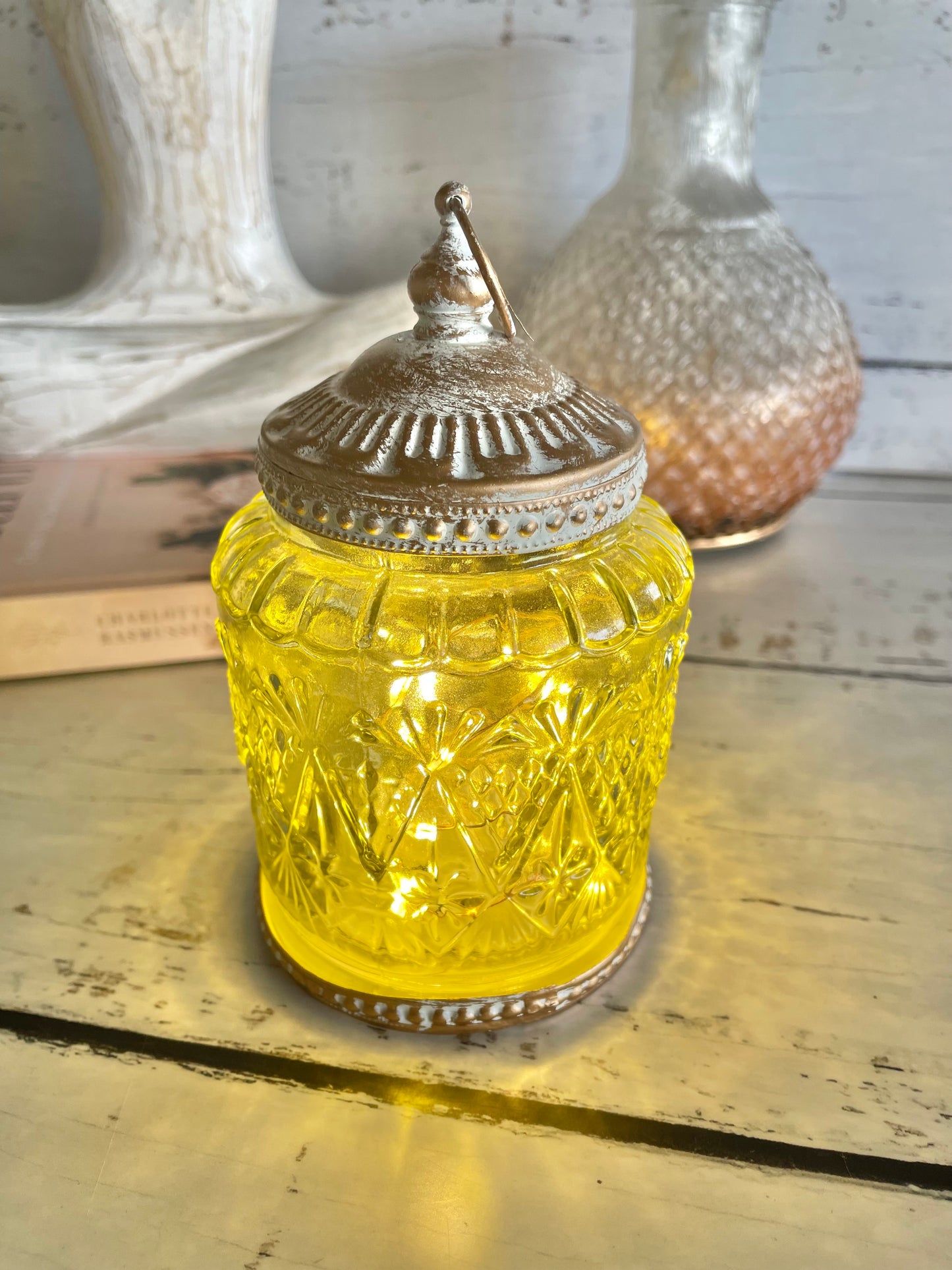 Vintage LED Apple Lantern