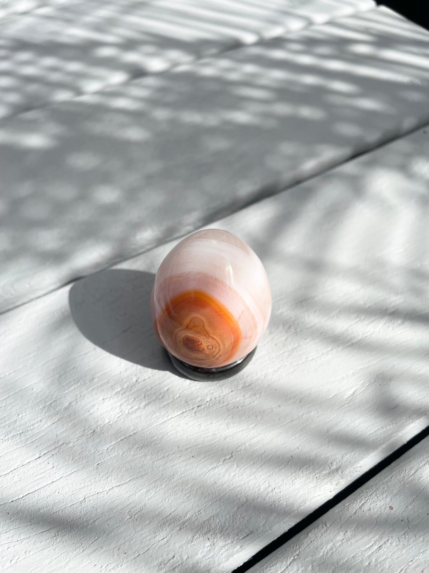 Carnelian Egg with holder