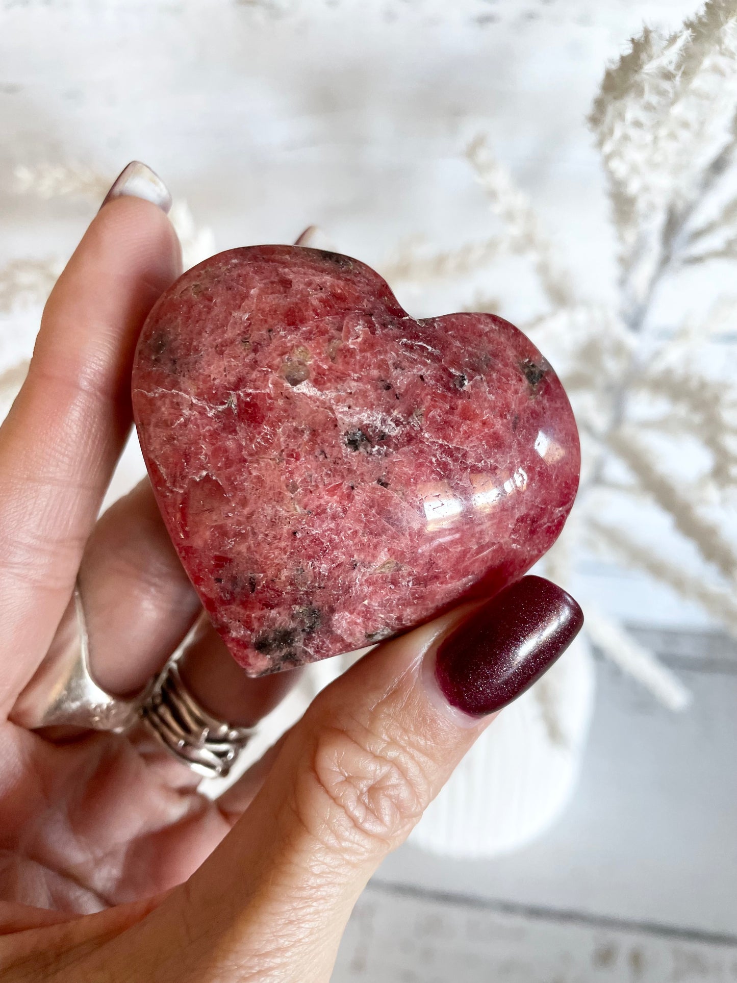 Rhodonite Heart