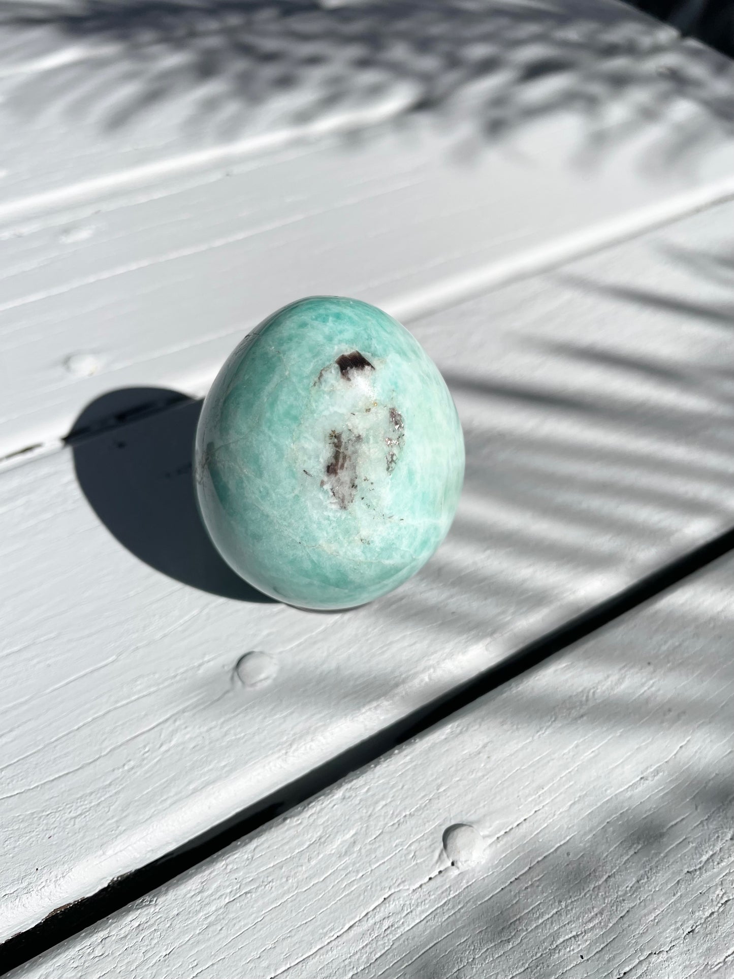 Amazonite Egg with holder
