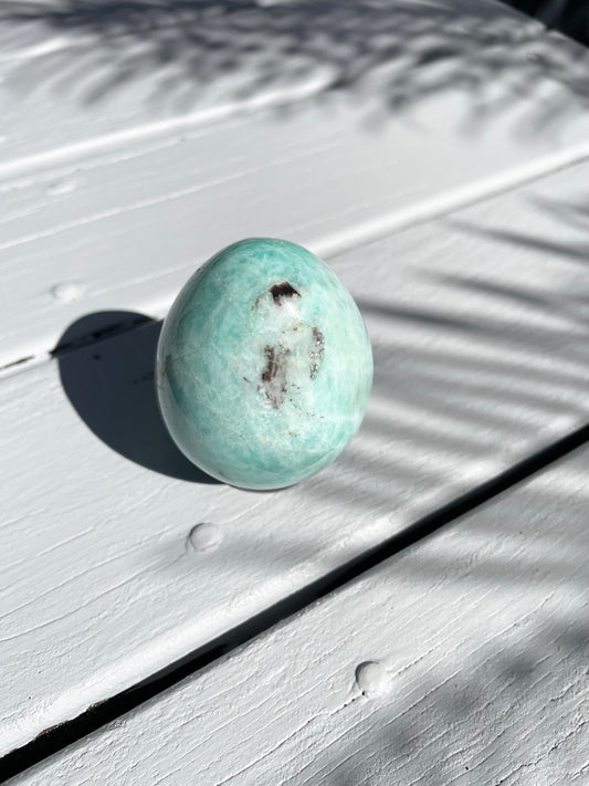 Amazonite Egg with holder