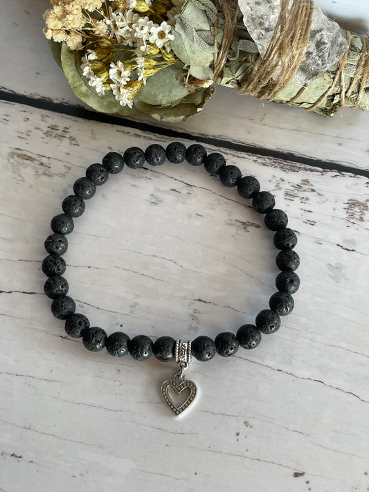 Lava Stone /Basalt Diffuser Healing Anklet ~ Goddess ©️