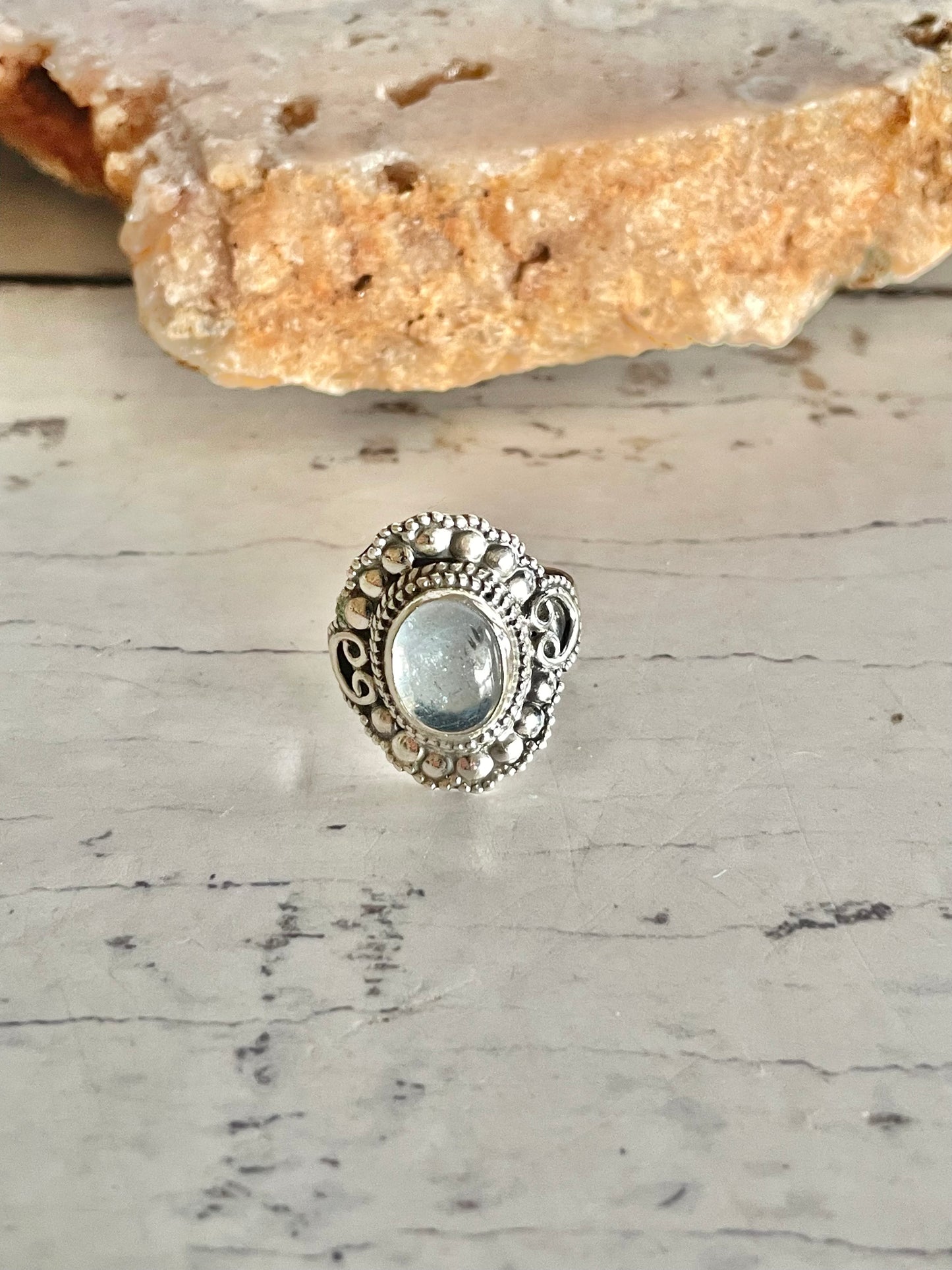Aquamarine Ring ~ size 7