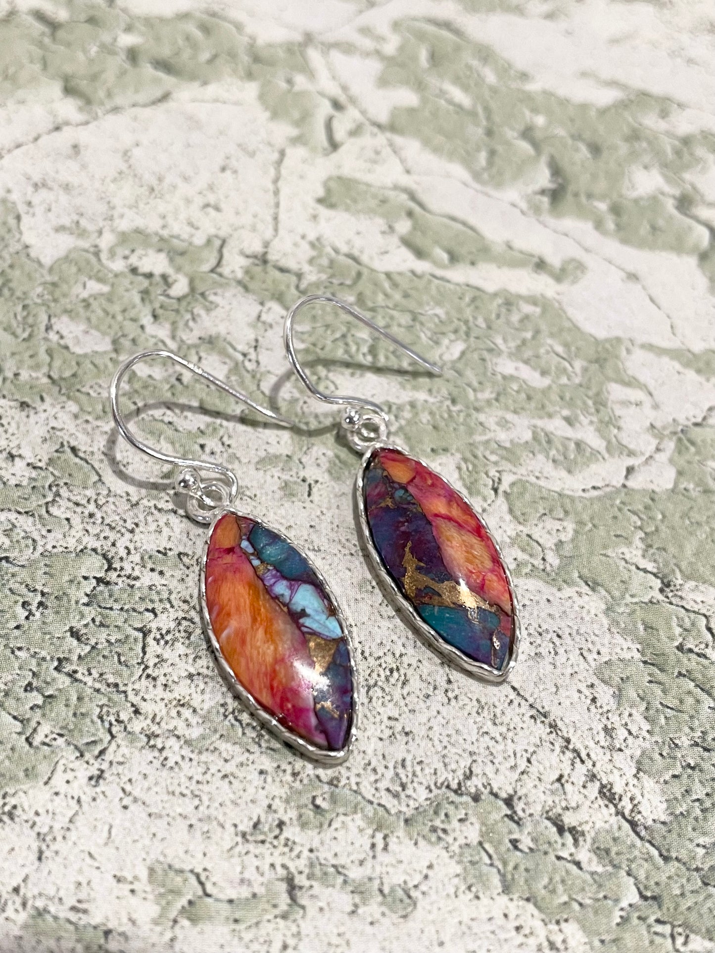 Spiny Oyster/Turquoise Dangles