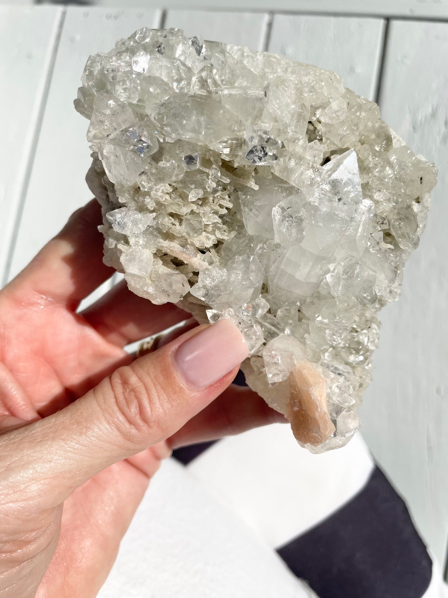 Apopyhllite Stilbite Cluster