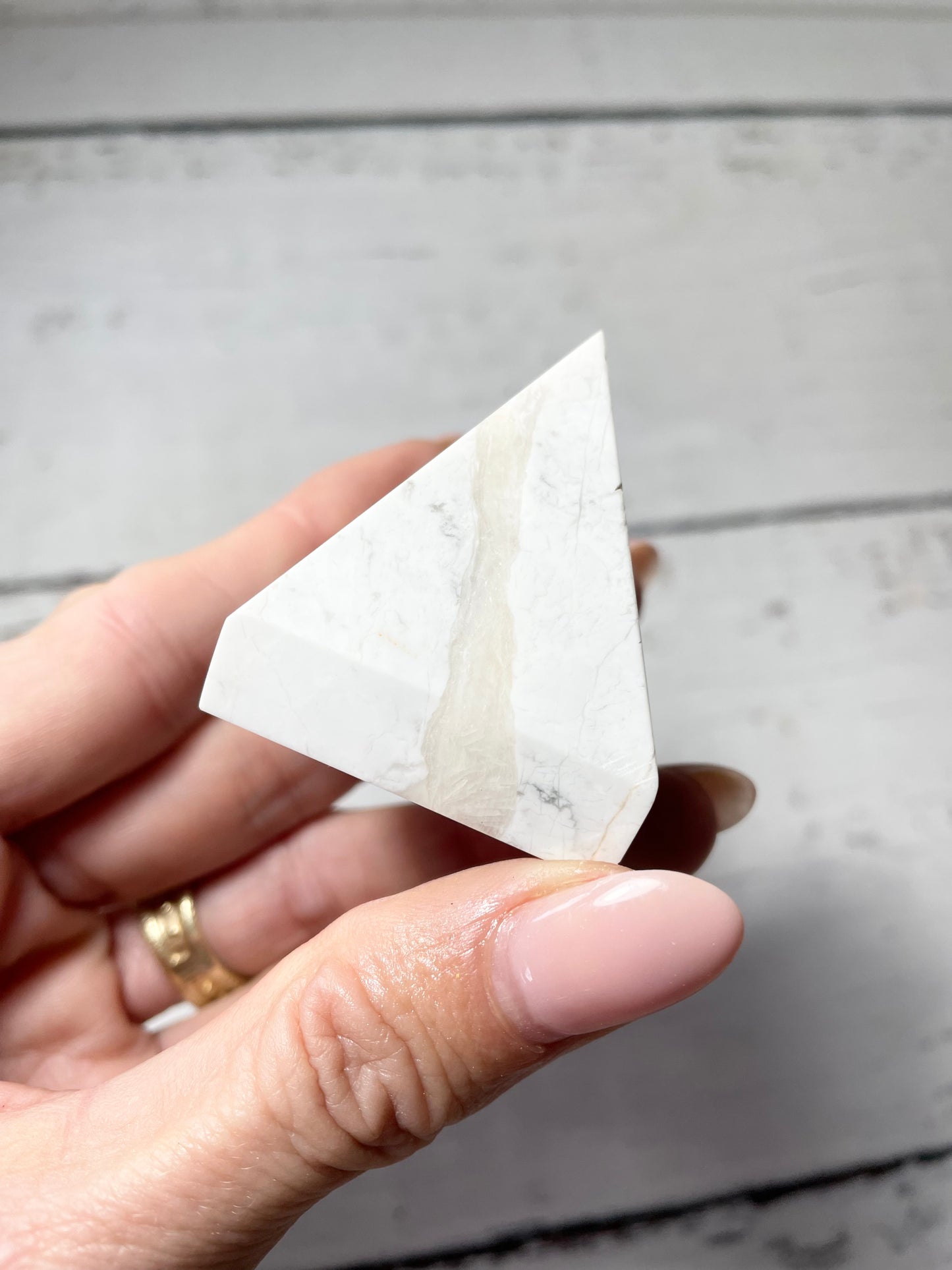 White Howlite Pyramid