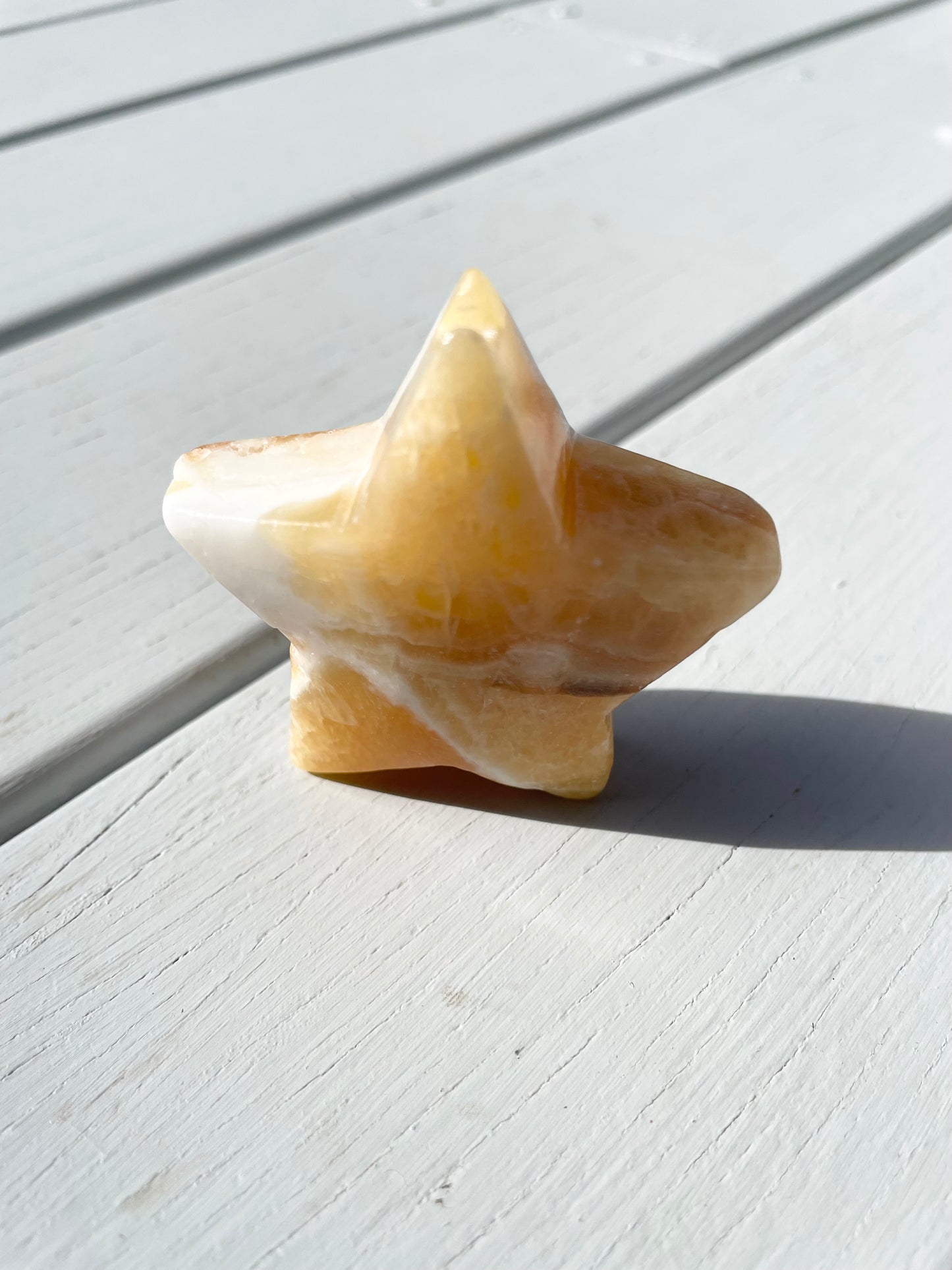 Orange Calcite Star