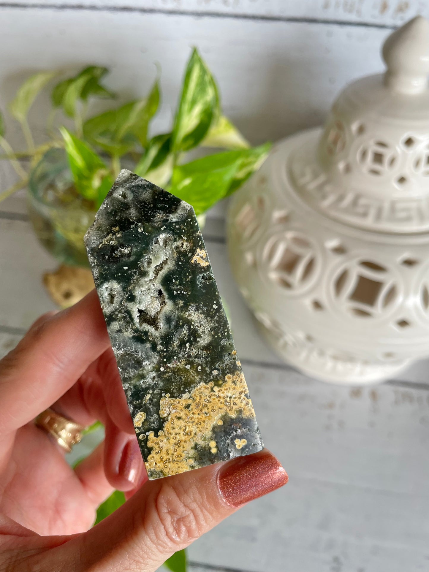 Ocean Jasper Obelisk