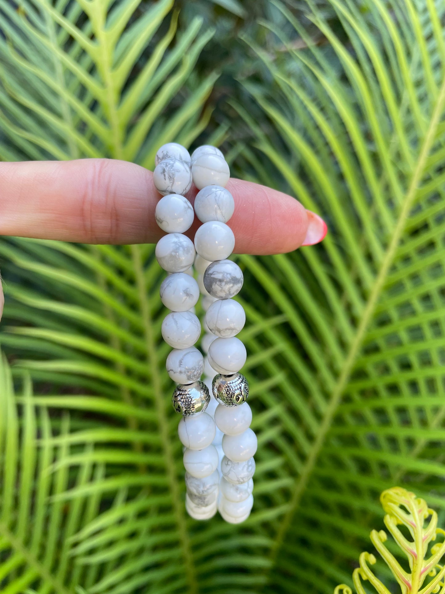 White Howlite Healing Anklet