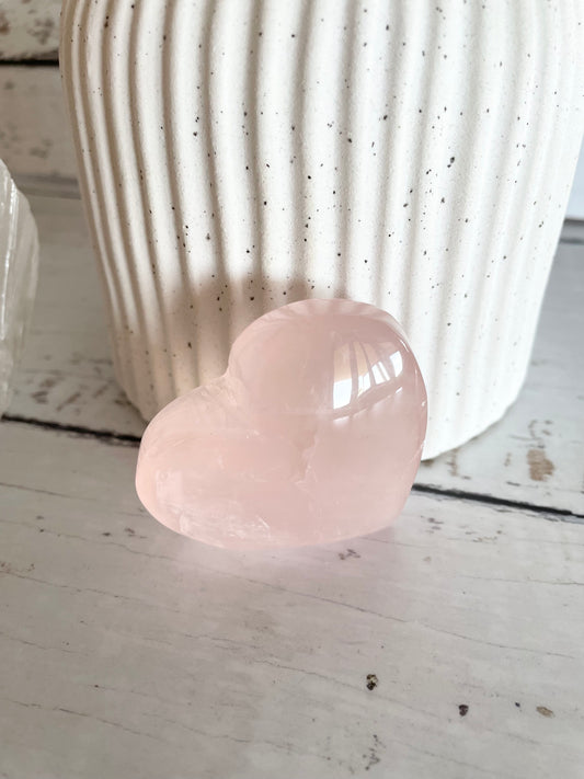Rose Quartz Heart