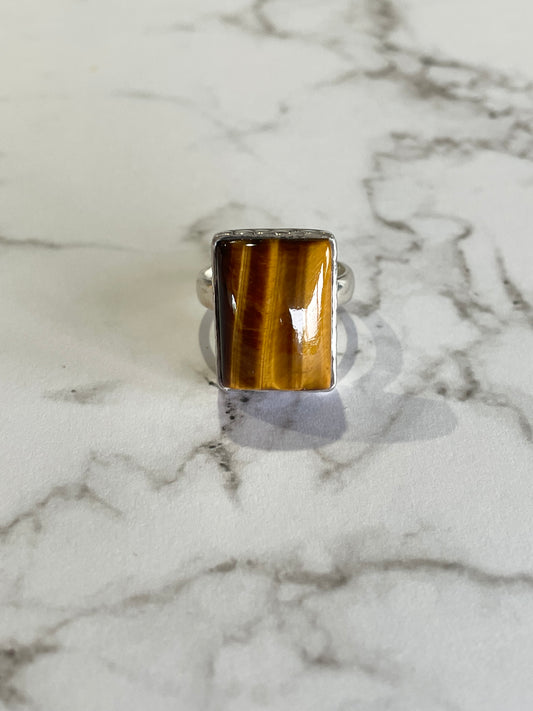 Tigers Eye Ring ~ size 8