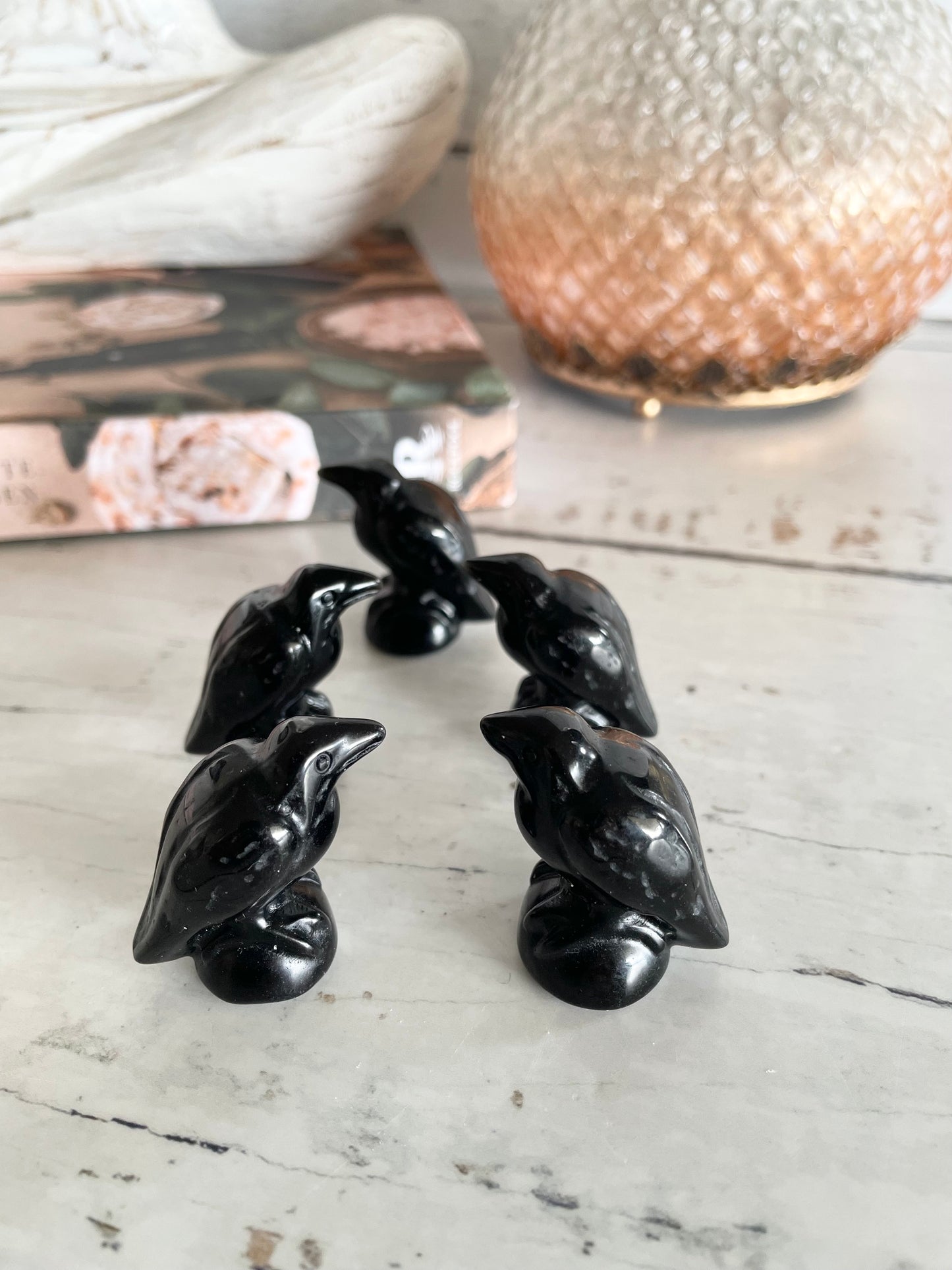 Intuitively Chosen ~ Black Obsidian Crow/Raven