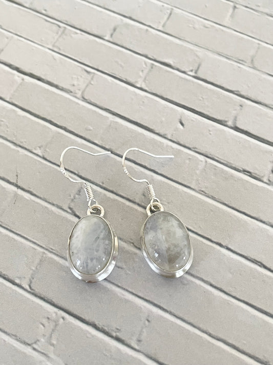 Rainbow Moonstone Dangles