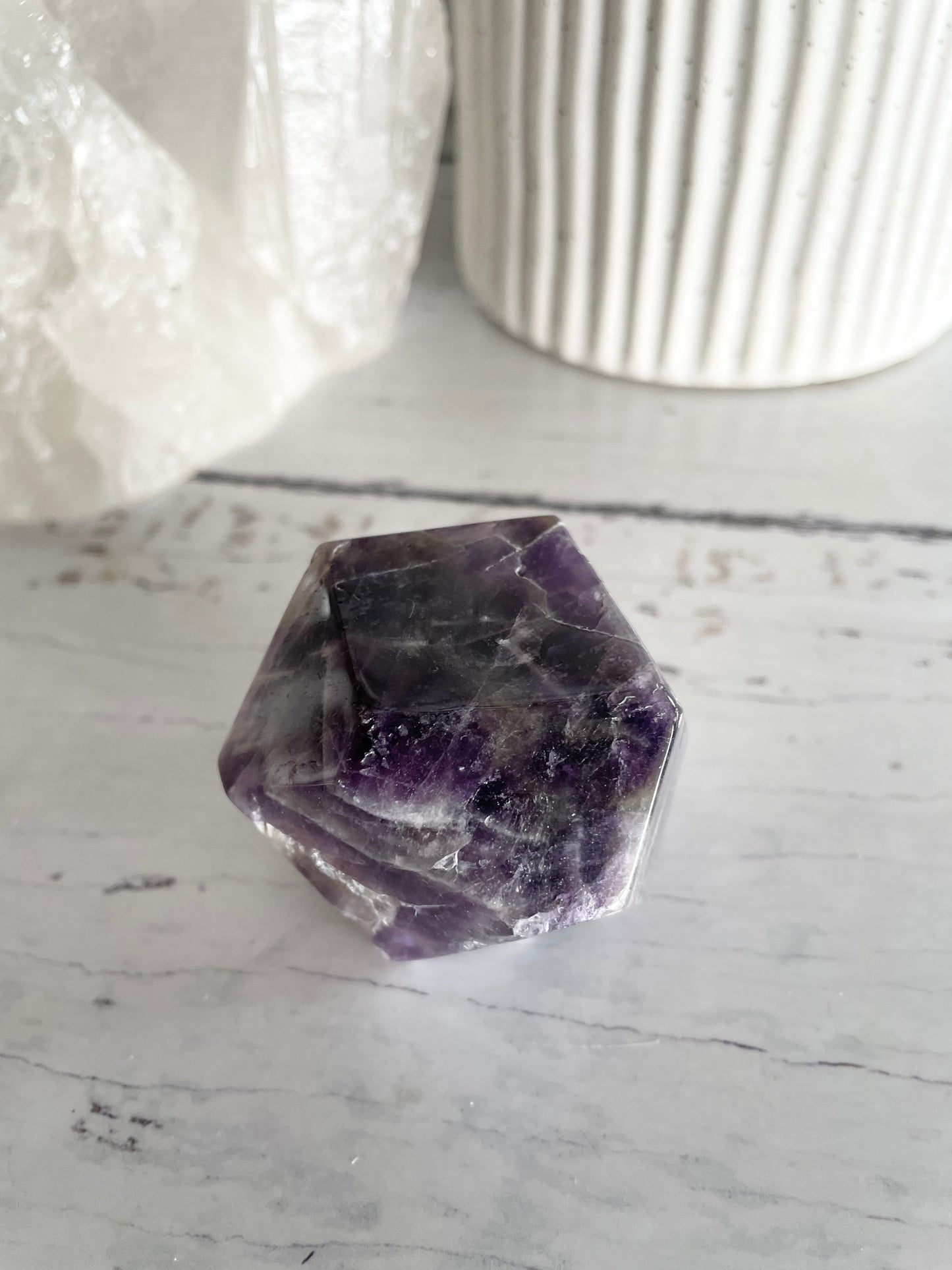 Chevron Amethyst Polished Freeform