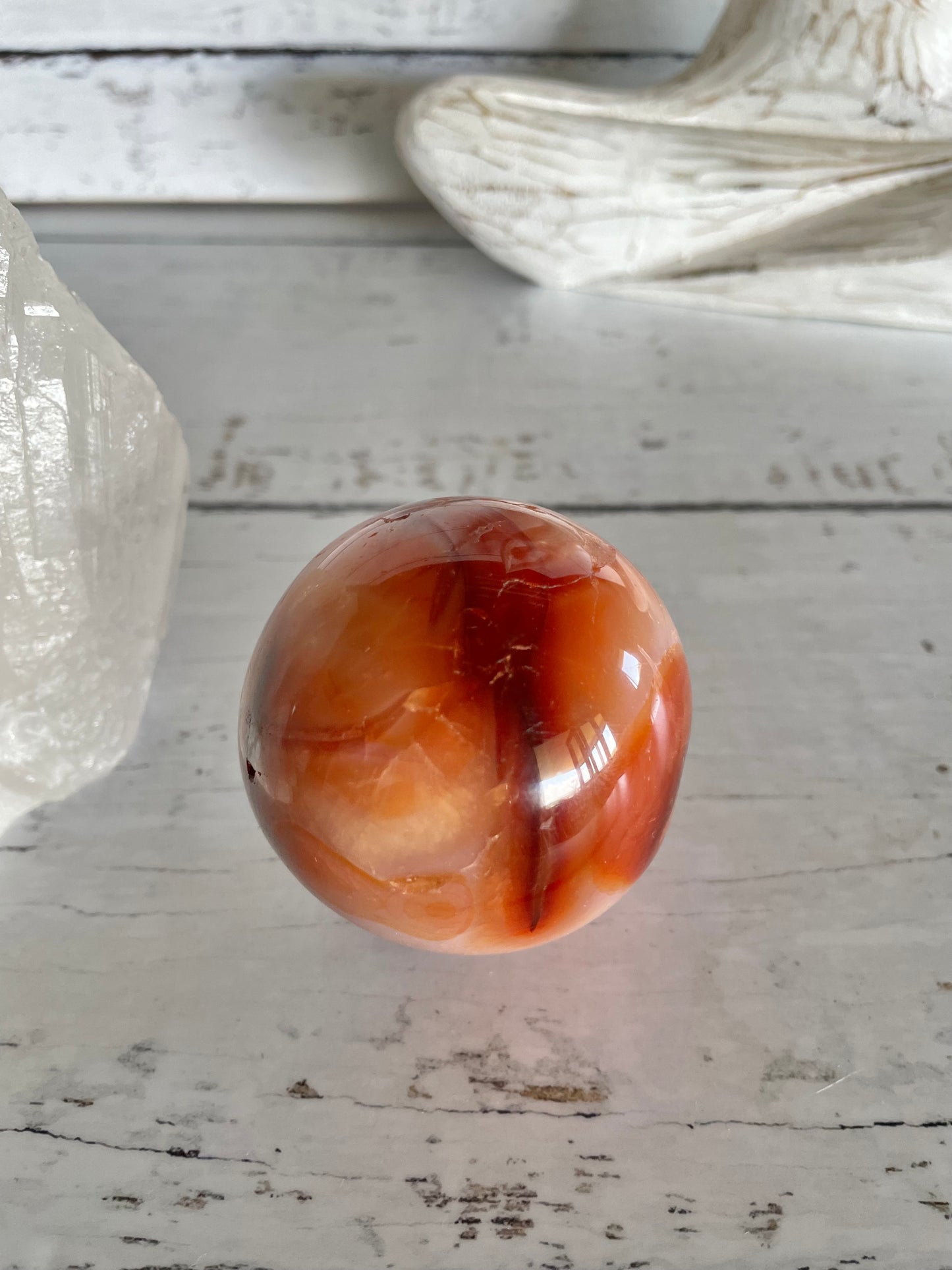 Carnelian Sphere Includes Holder