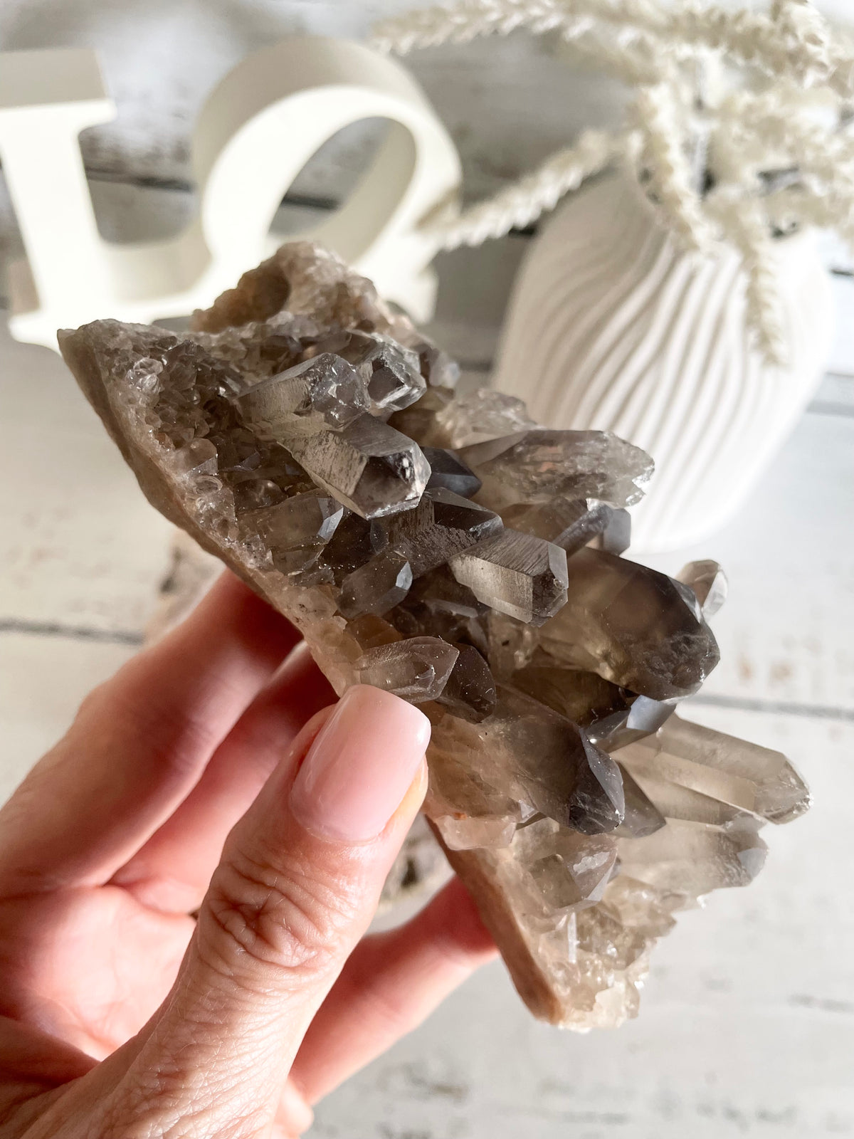 Smoky Quartz Cluster