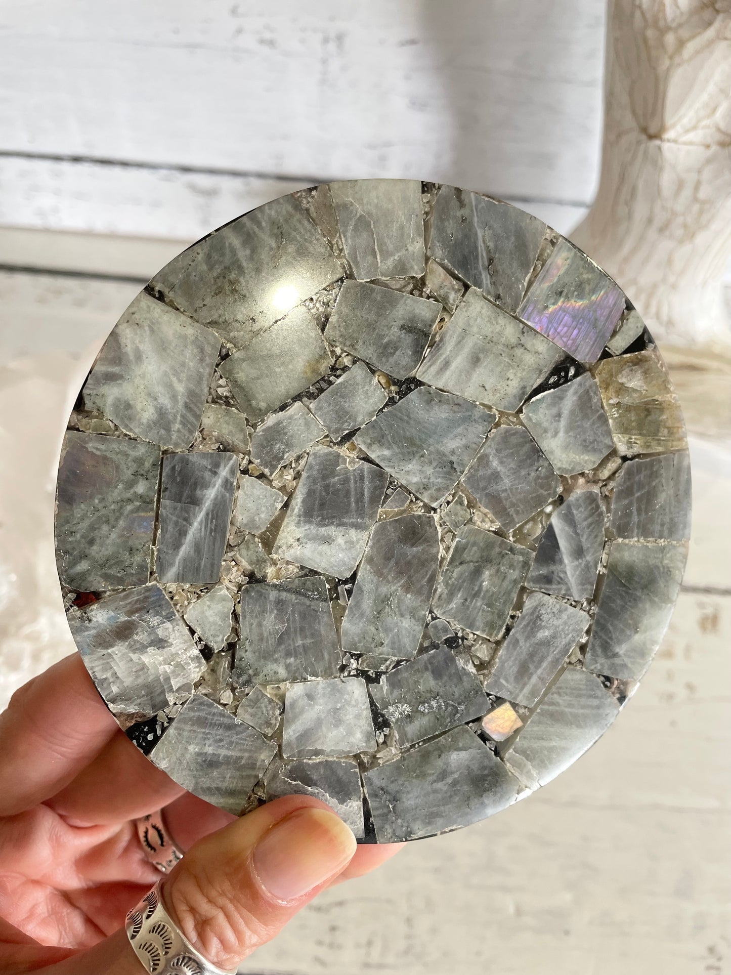 Labradorite Plate Includes Holder ~ 1