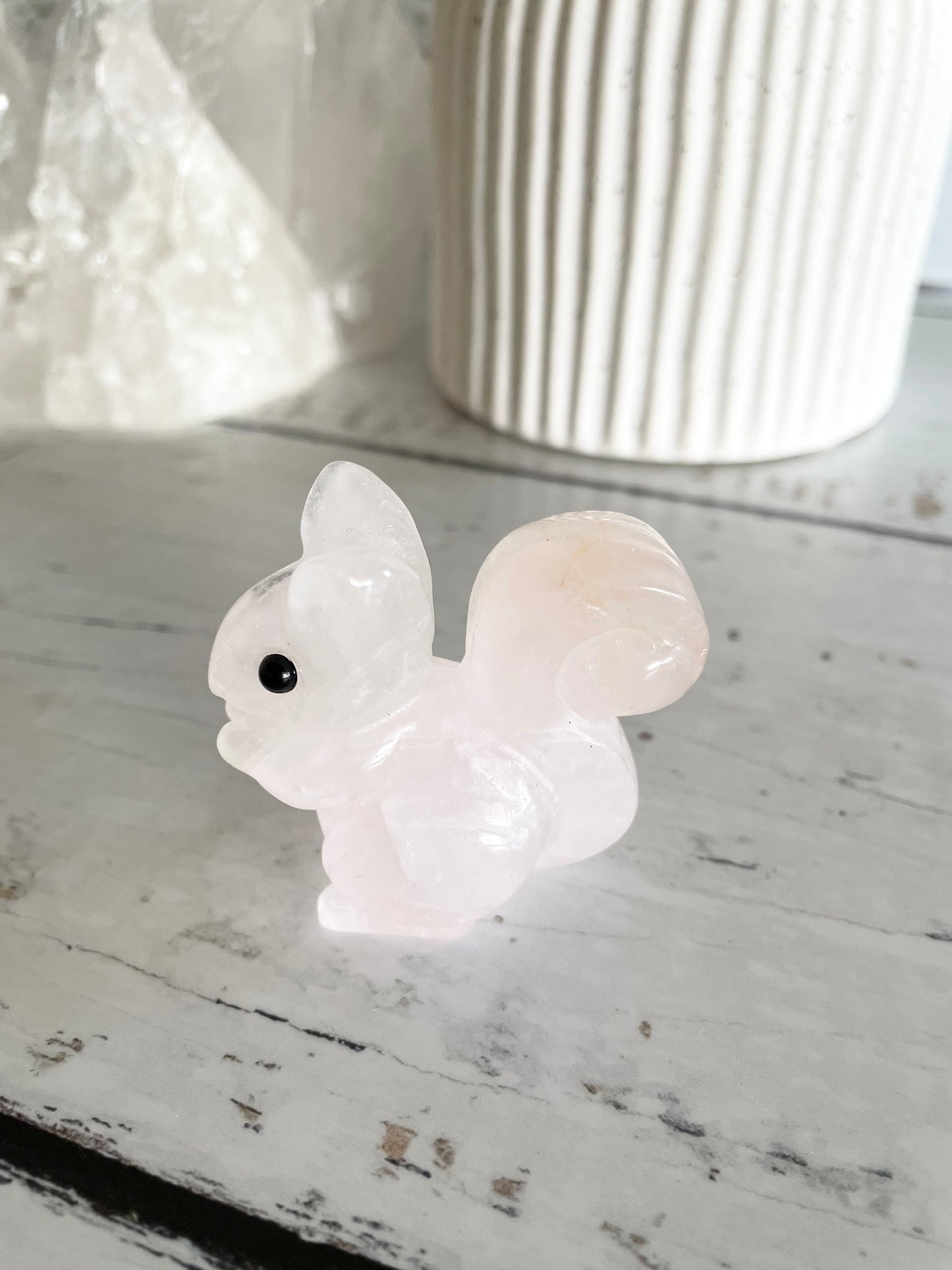 Rose Quartz Squirrel