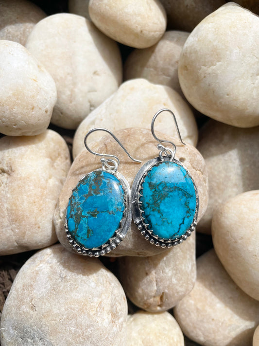 Tibetan Turquoise Dangles