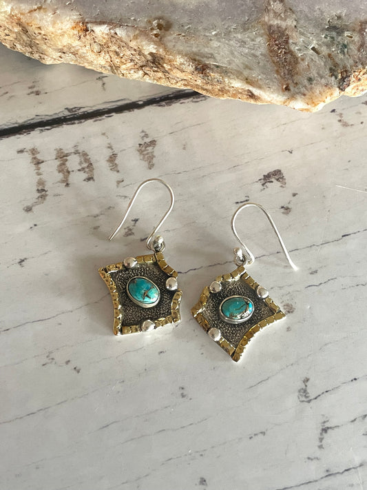 Kingman Turquoise Dangles