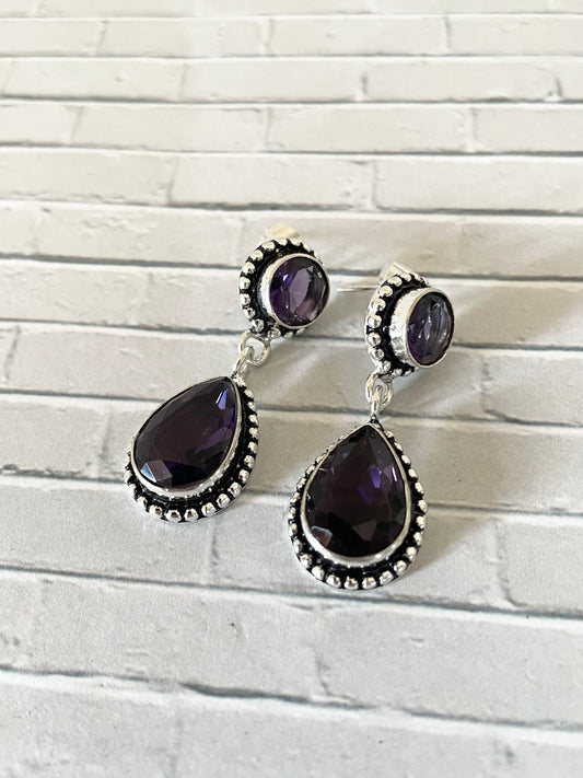 Amethyst Studs