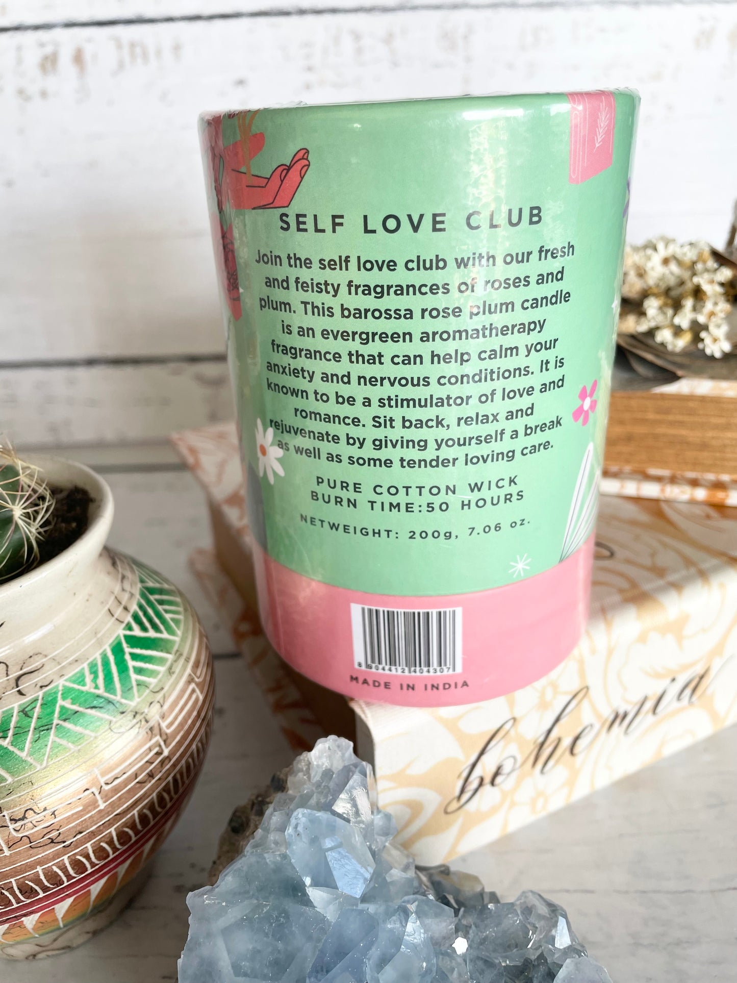 Folkessence Soy Candle ~ Self Love Club