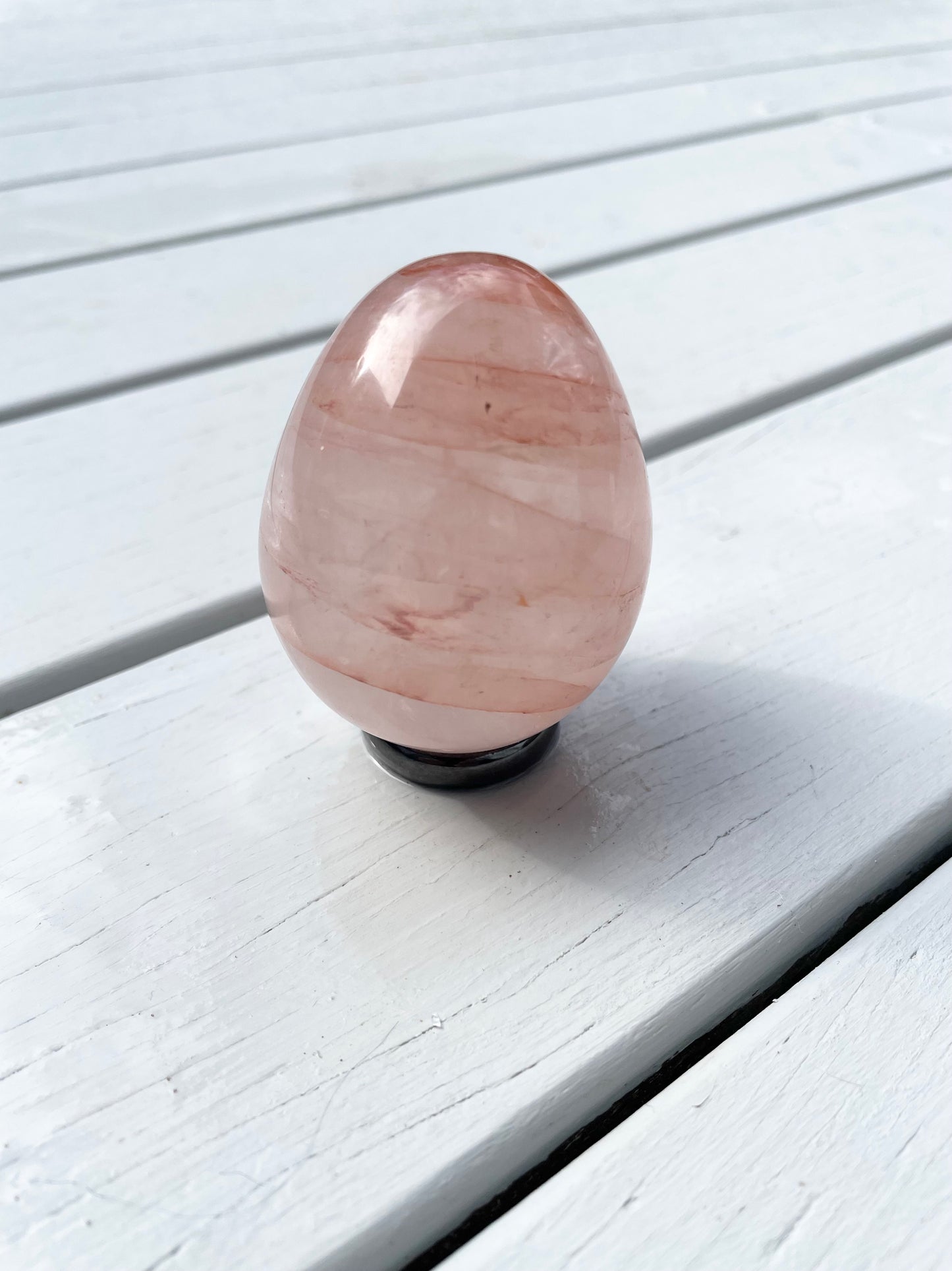 Fire Quartz Egg with holder