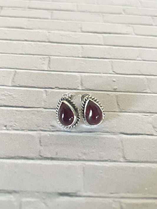 Garnet Studs