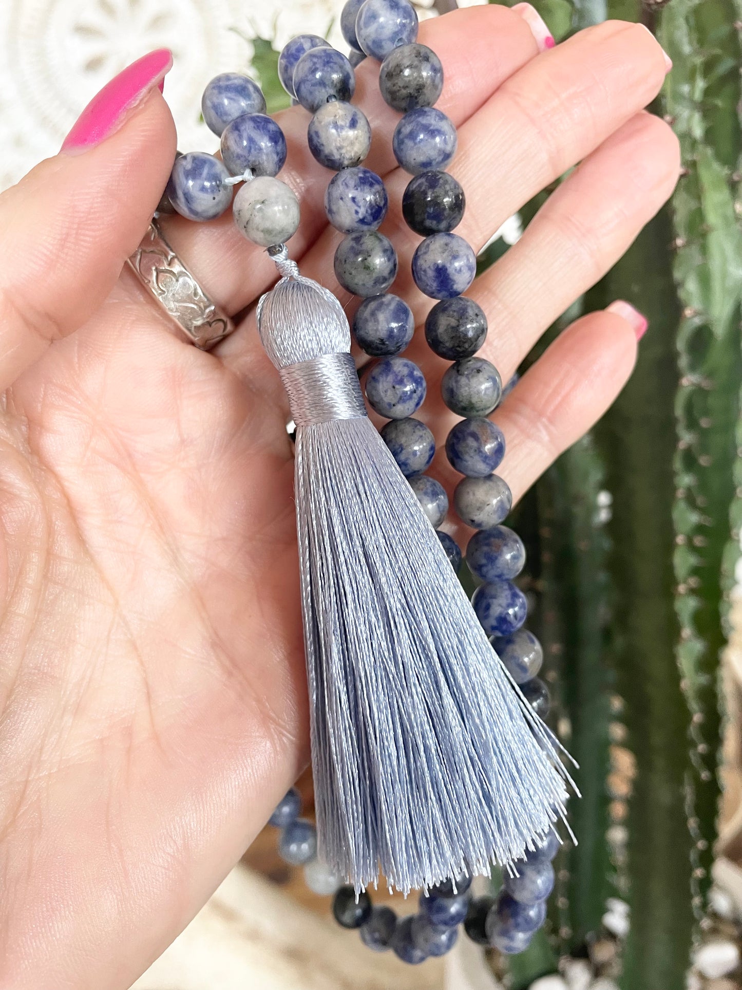 Denim Sodalite ~ Mala/Prayer Beads