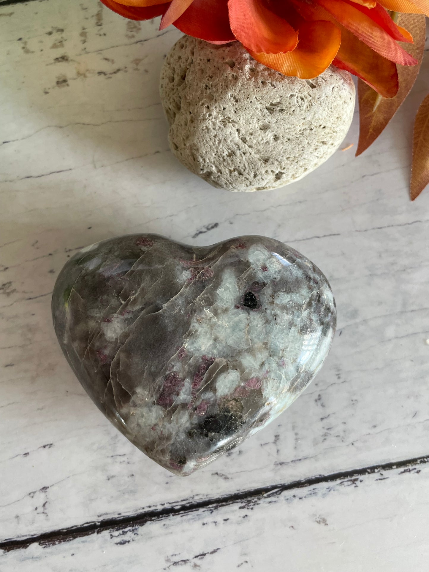 Rubellite Tourmaline Heart