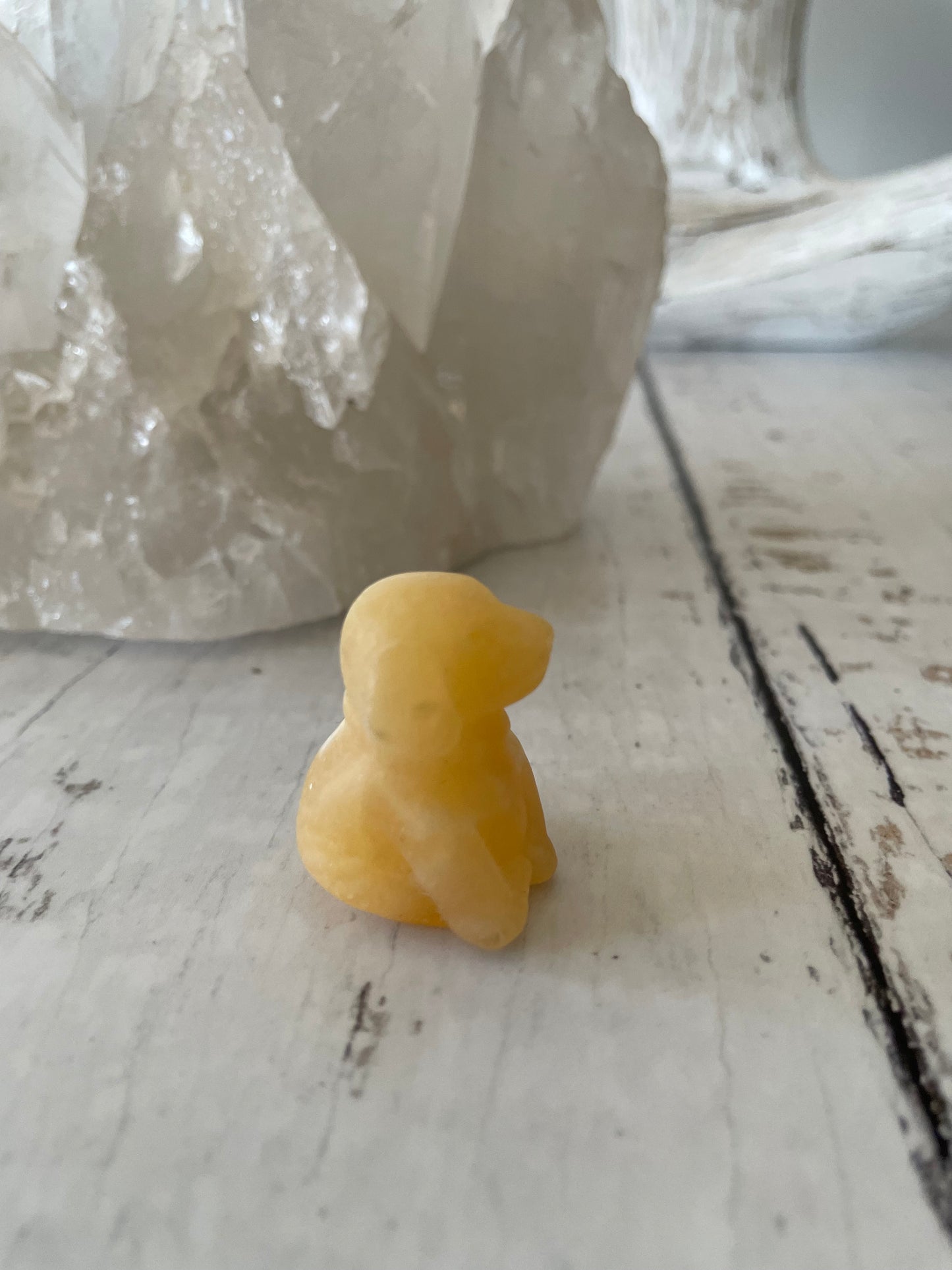 Orange Calcite Dog