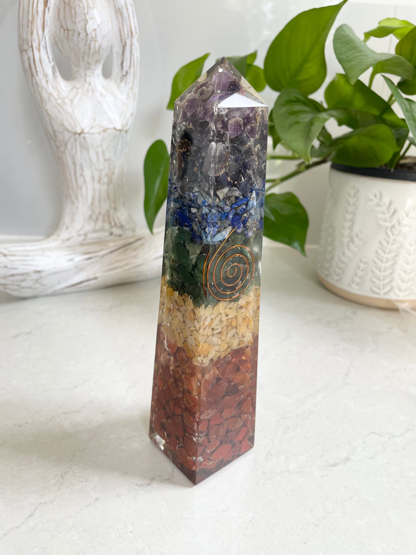 Chakra Orgone Obelisk