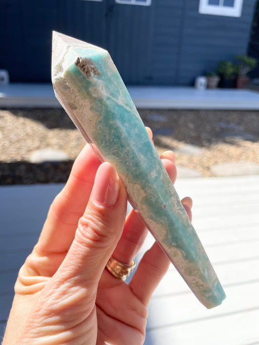 Hemimorphite Torch/Point