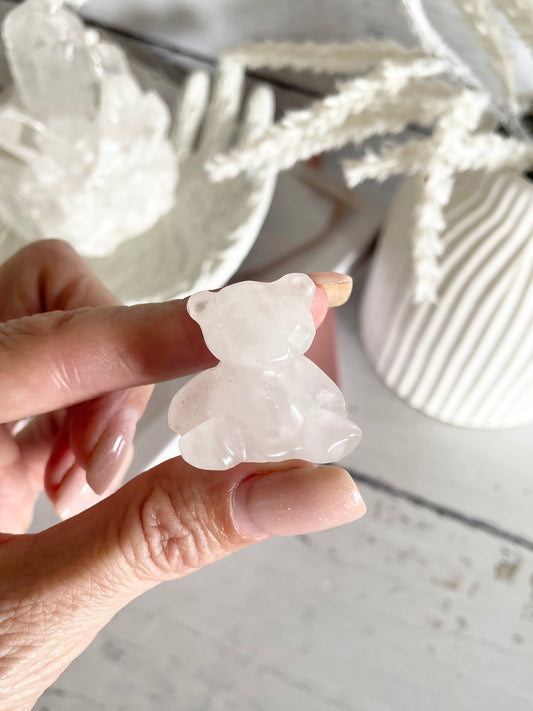 Teddy Bear ~ Clear Quartz