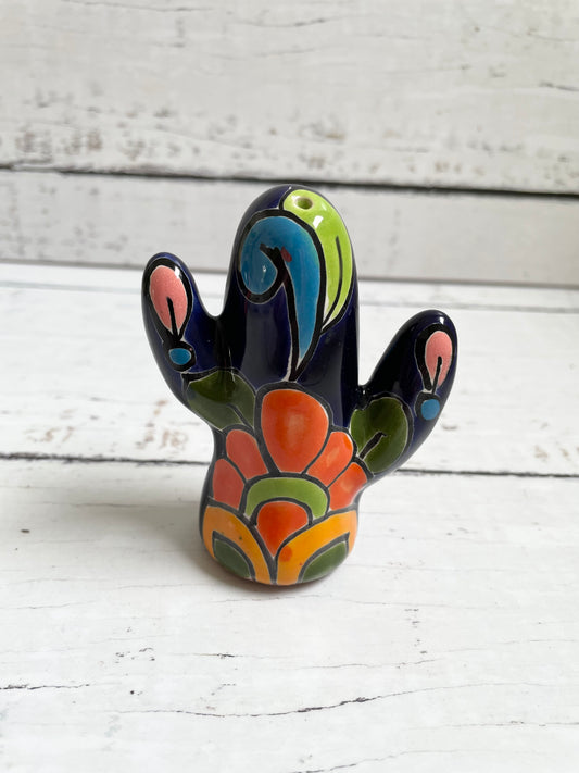 Talavera Pottery Cactus ~ Salt Shaker